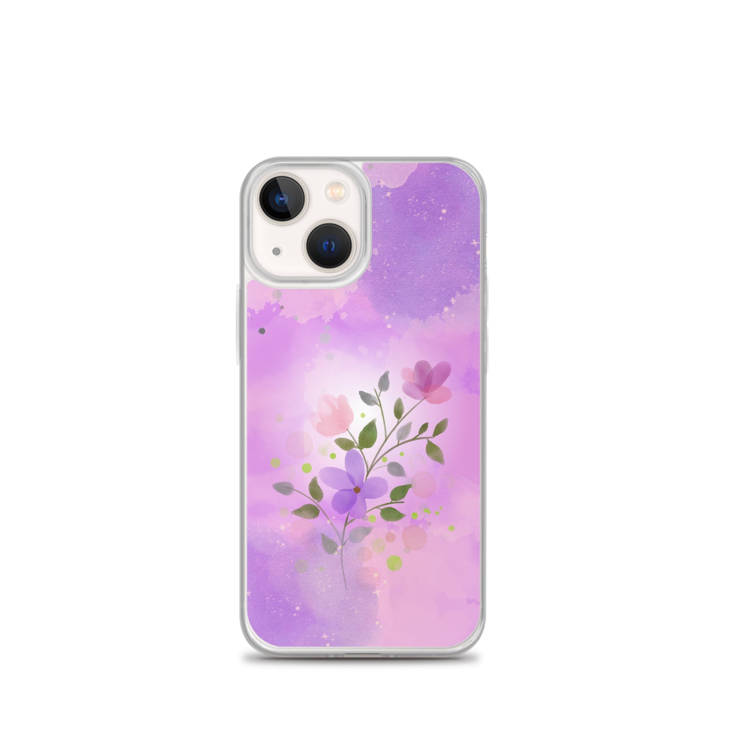 abstract iPhone case flowers on a pink Bg