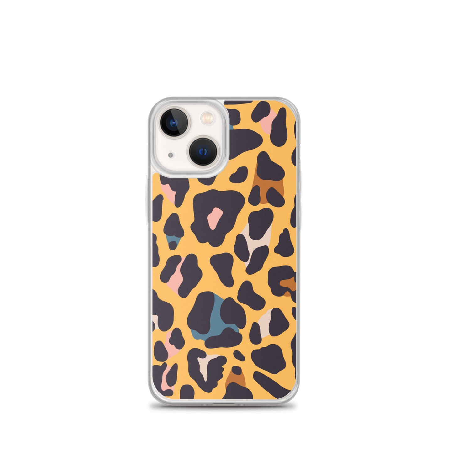 Abstract iPhone case leopard skin print