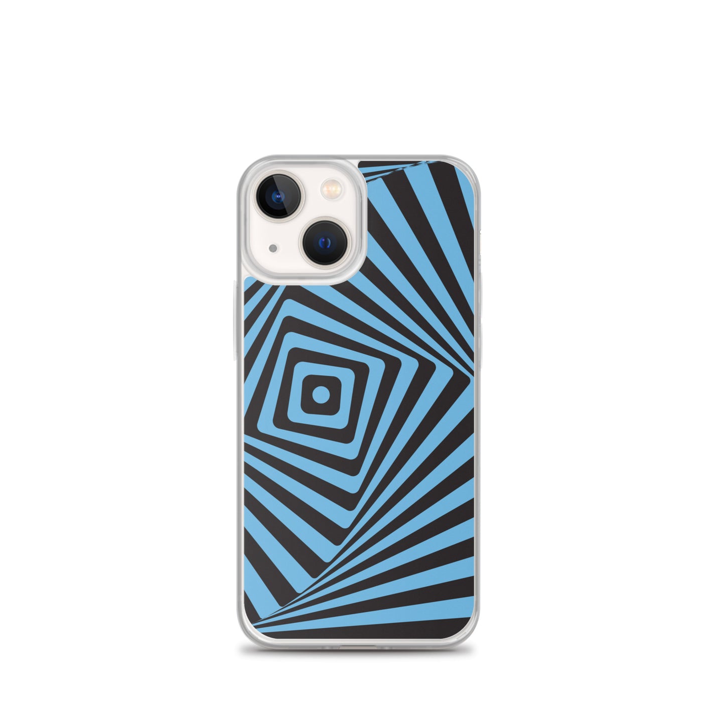 Abstract iPhone case, blue maze