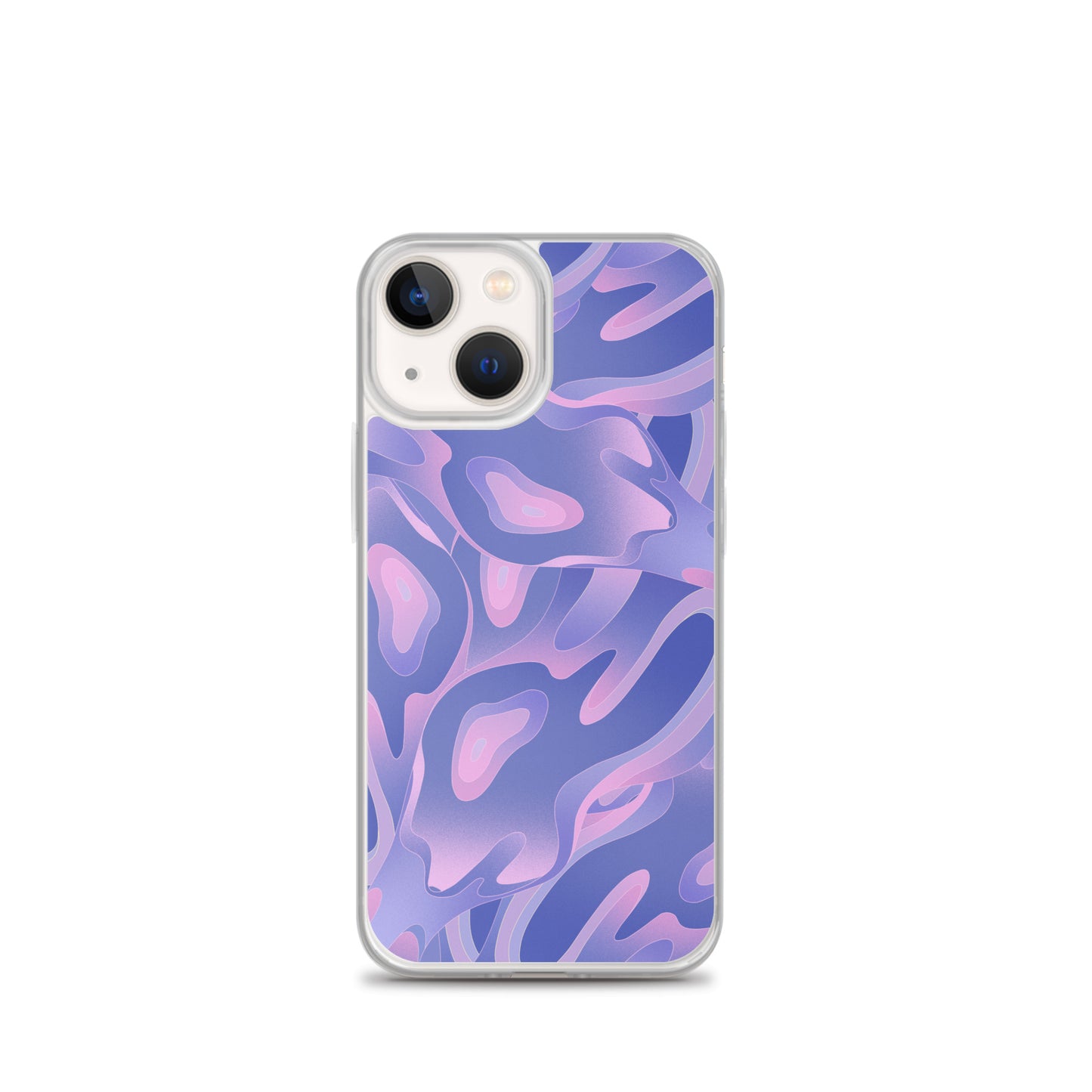 Abstract iPhone case purple/violet waves