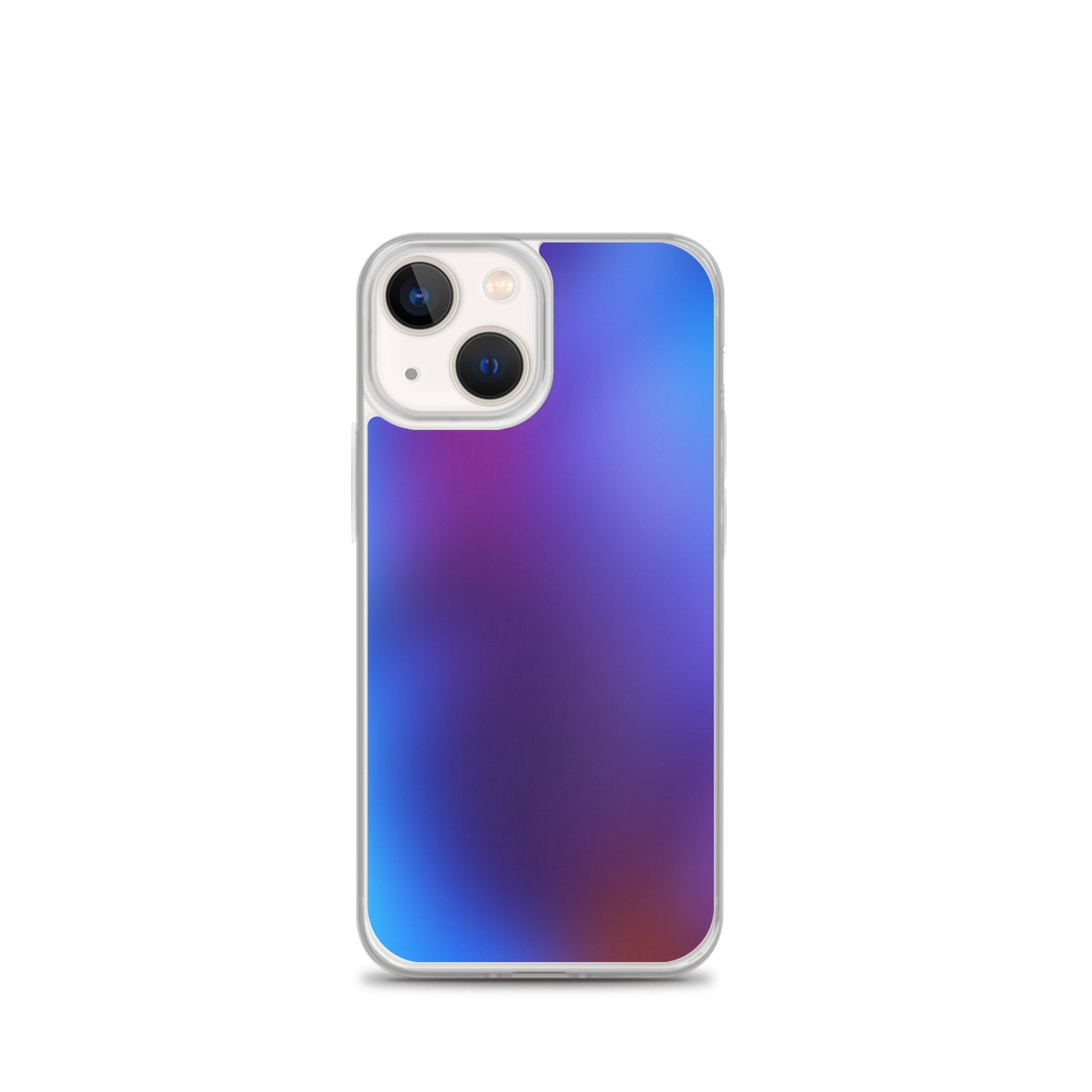 Abstract iPhone case blurry blue