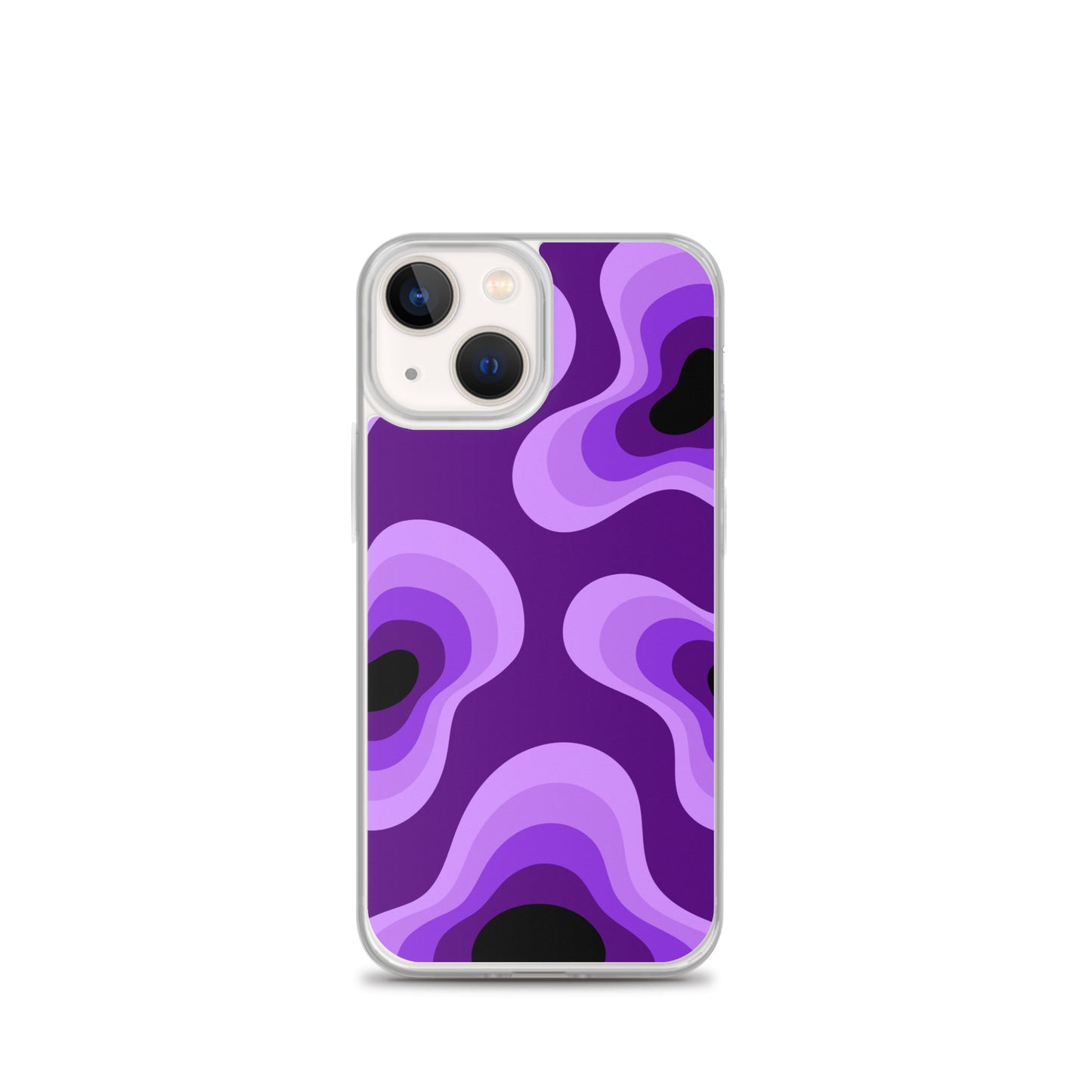 Abstract iPhone case purple lava bubbles