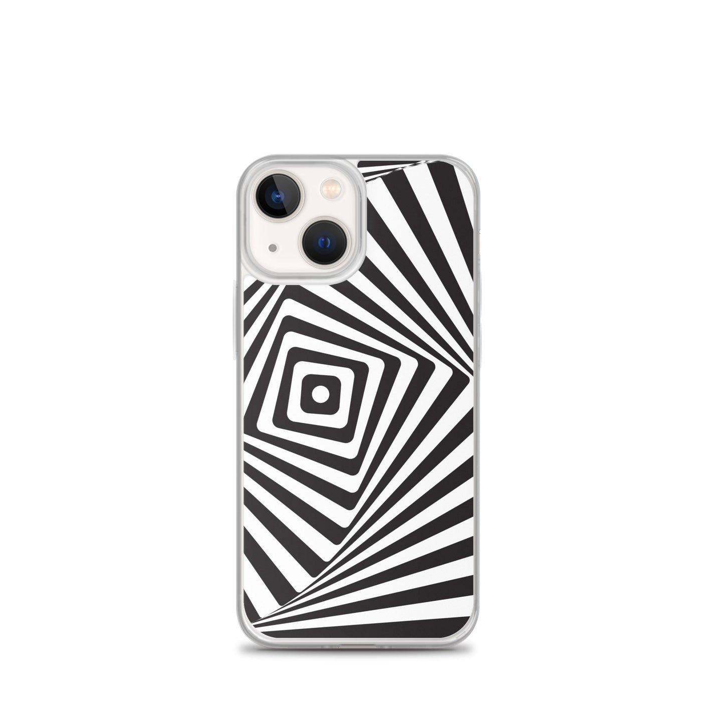 Abstract iPhone case black and white maze