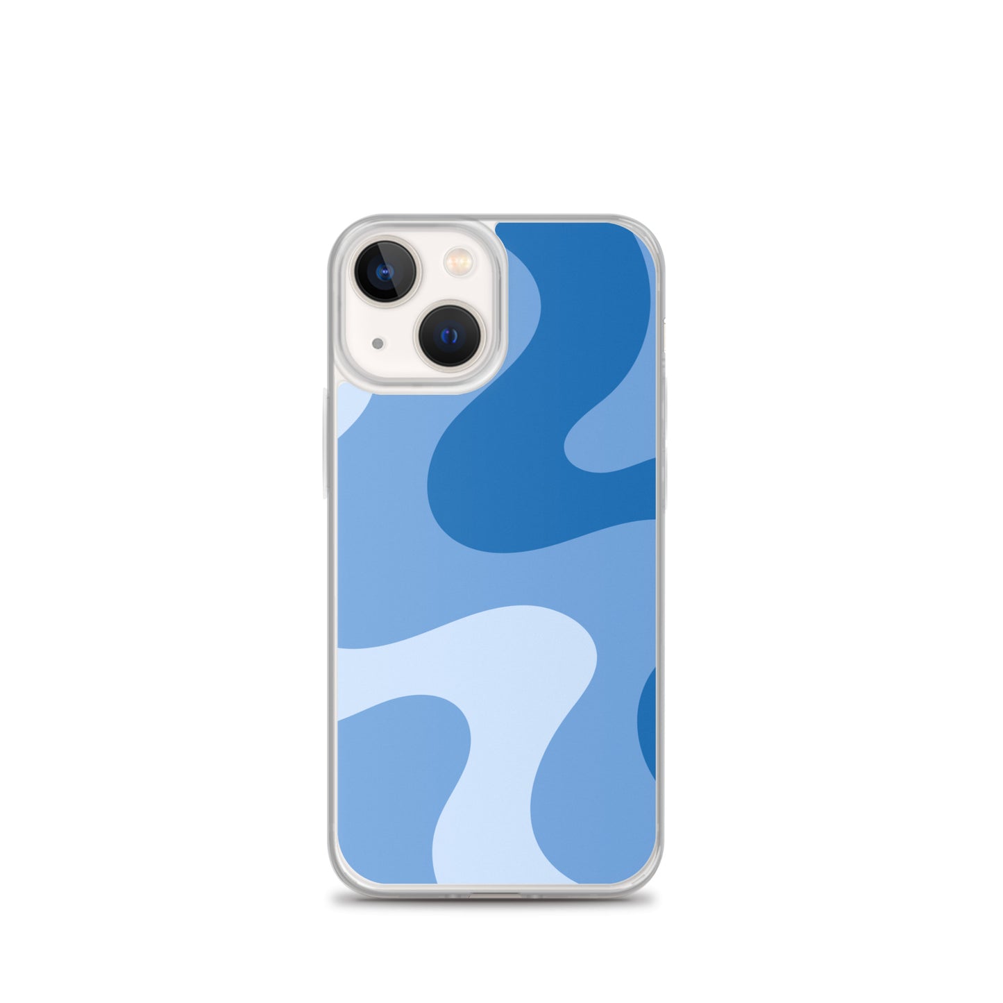 Abstract iPhone case blue swirl