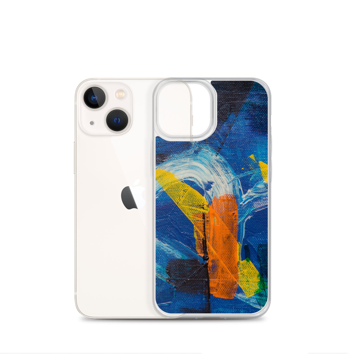 Abstract iPhone case muli-coloured solid accent