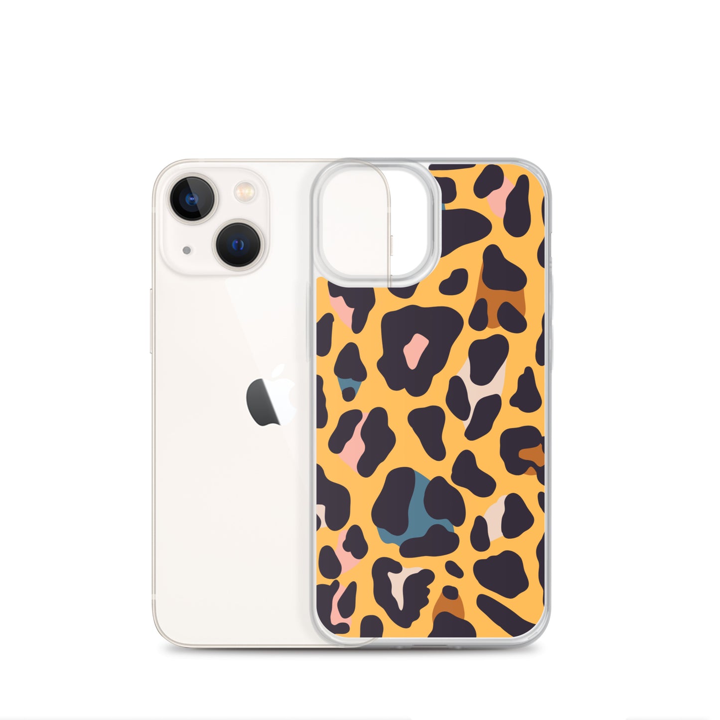 Abstract iPhone case leopard skin print