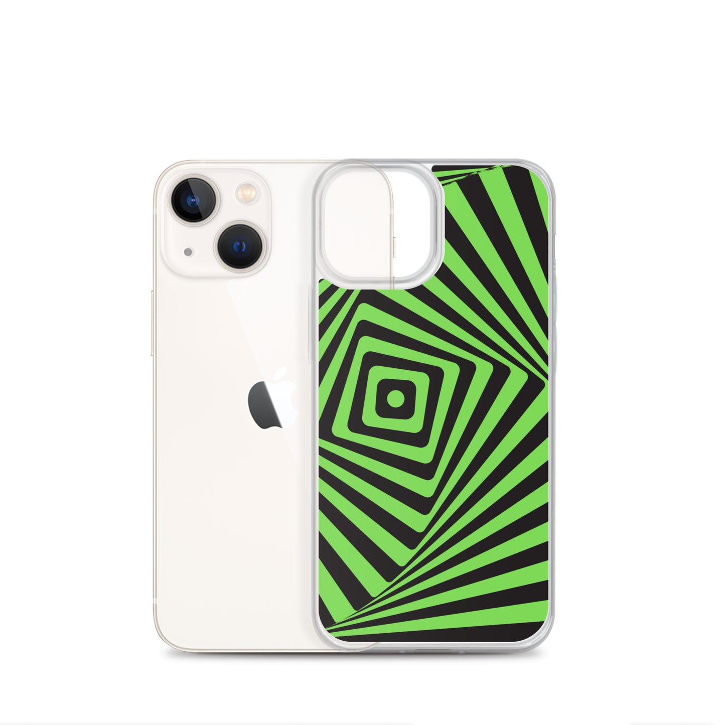 Abstract iPhone case green maze