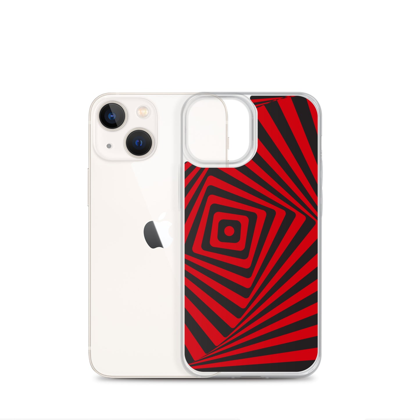 Abstract iPhone case, red maze