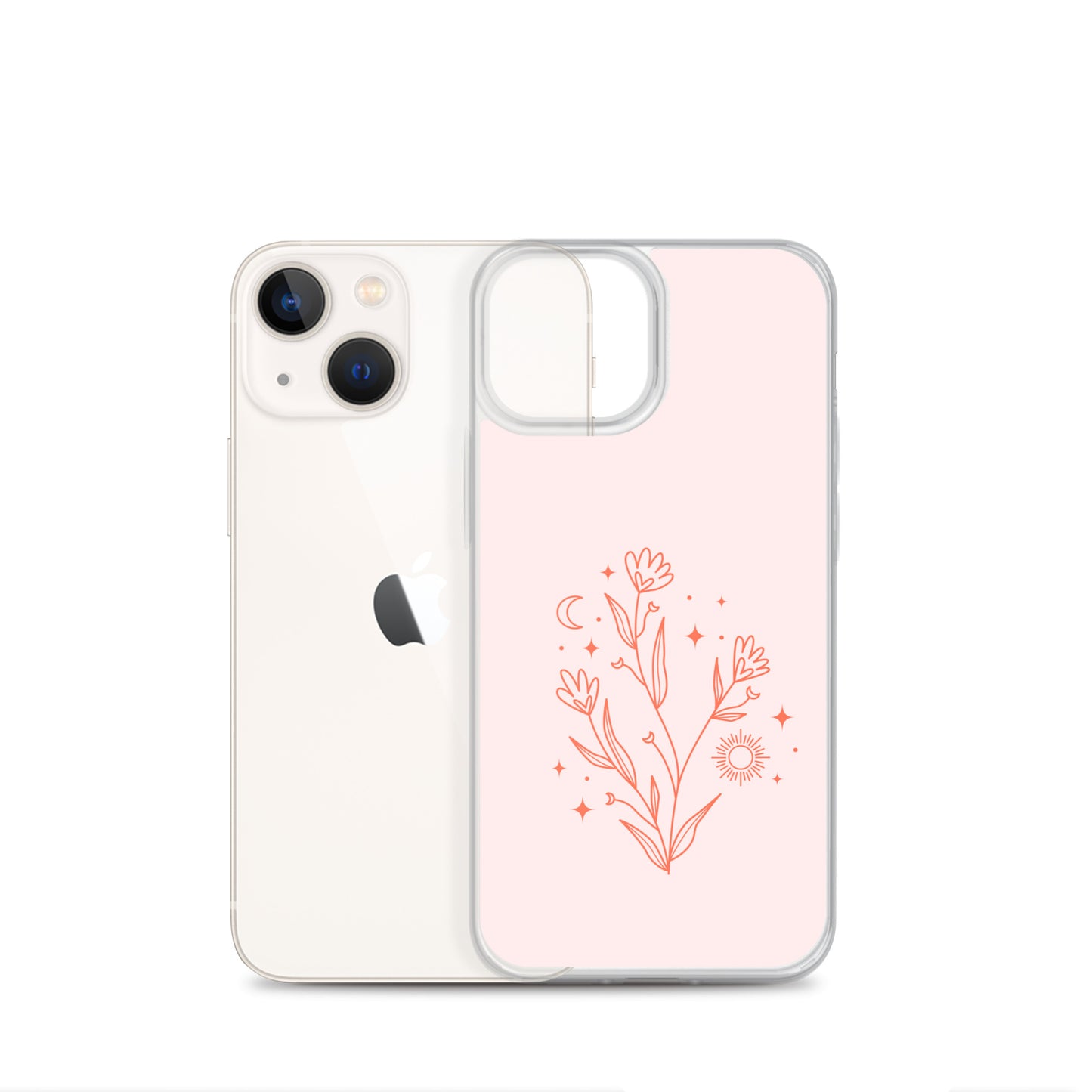 Abstract iPhone case pink flower