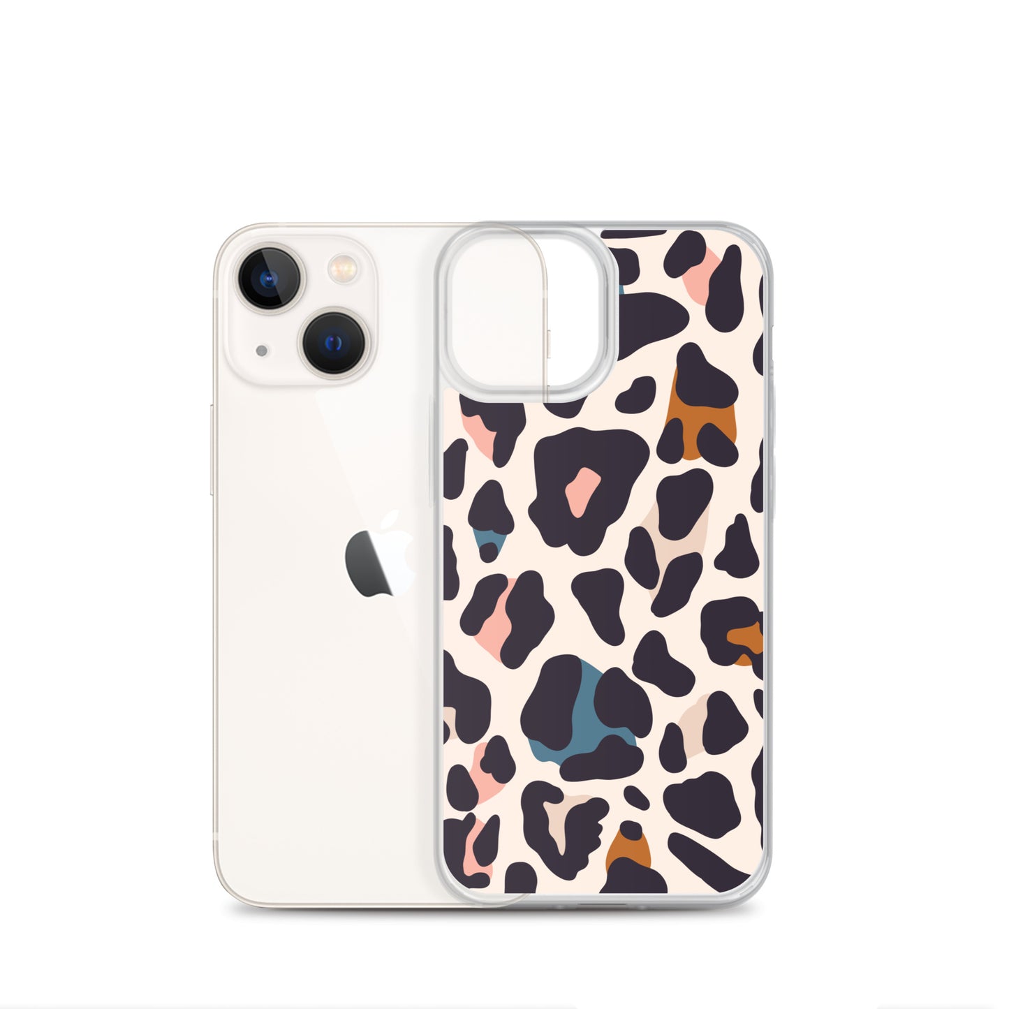 Abstract iPhone case leopard print design