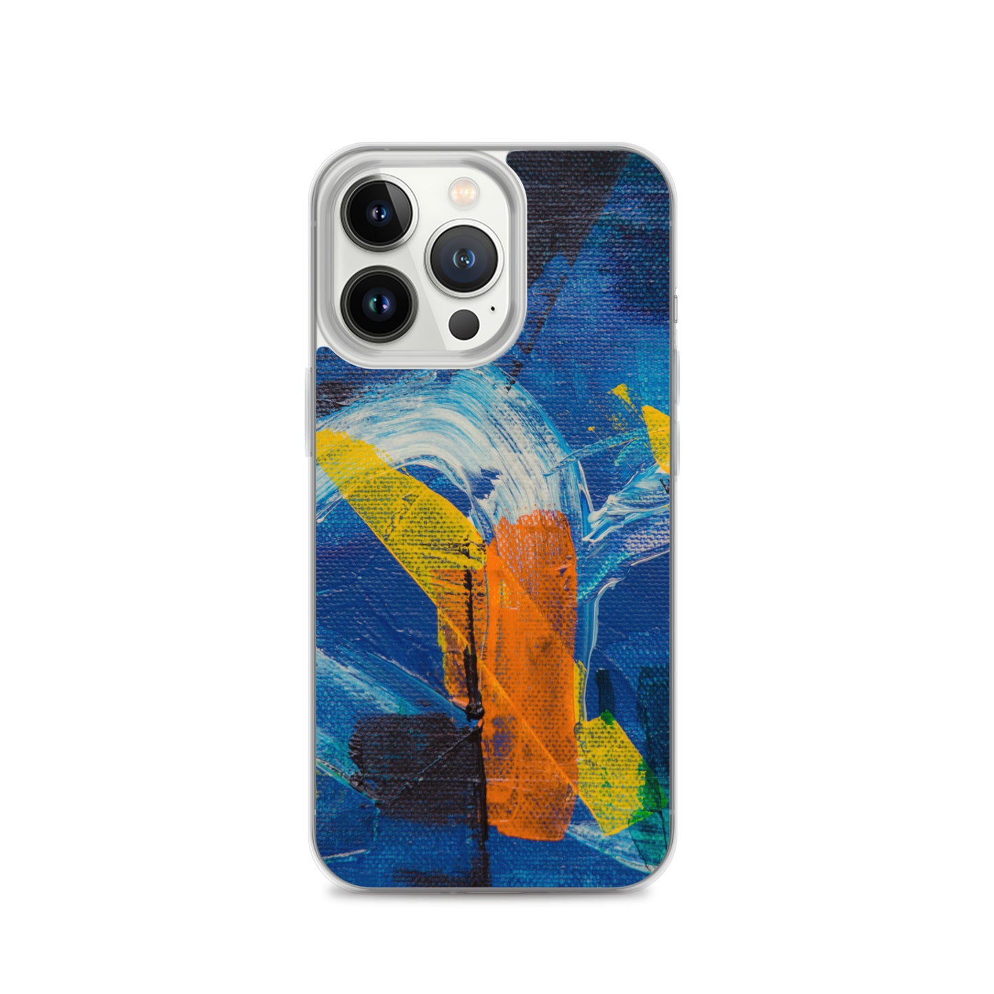 Abstract iPhone case muli-coloured solid accent