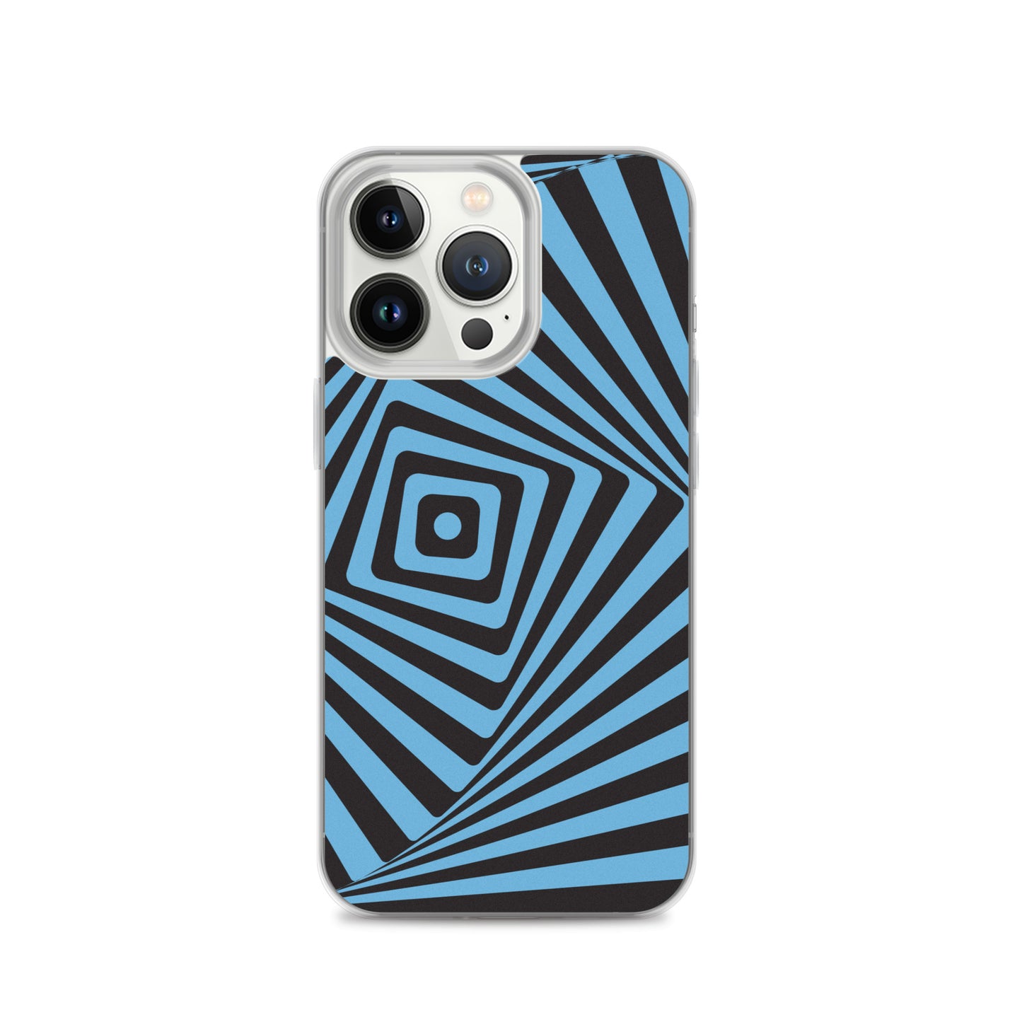 Abstract iPhone case, blue maze