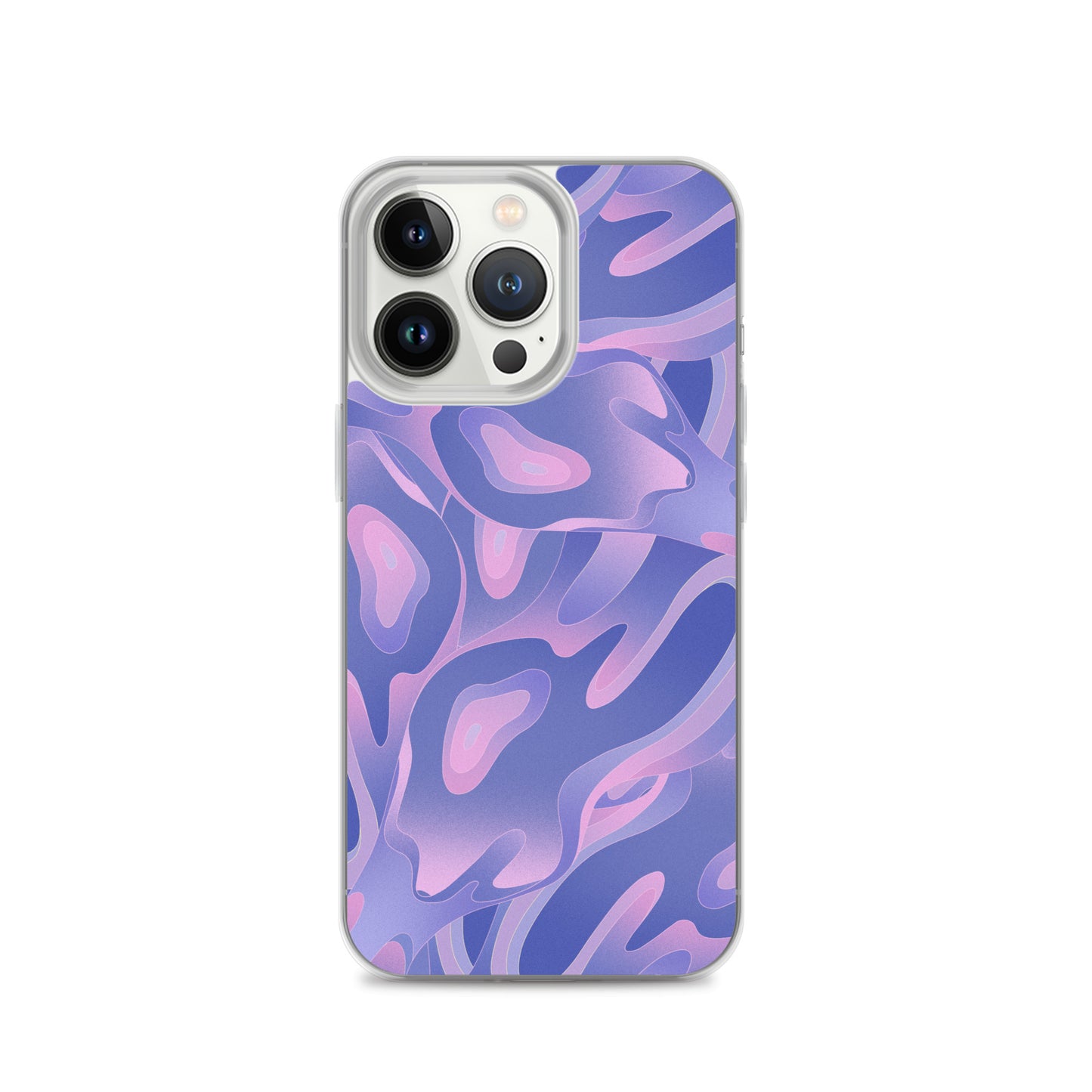 Abstract iPhone case purple/violet waves