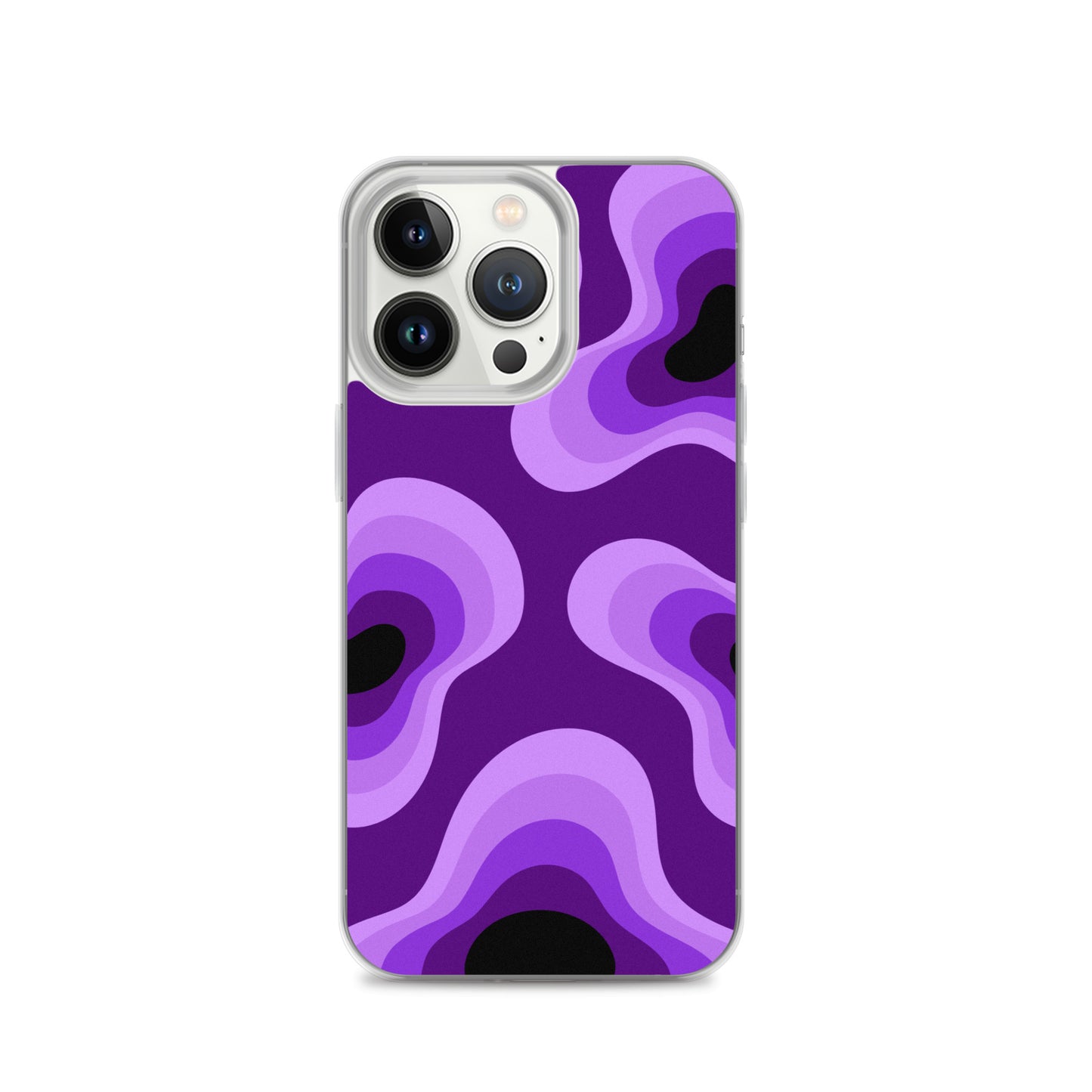 Abstract iPhone case purple lava bubbles