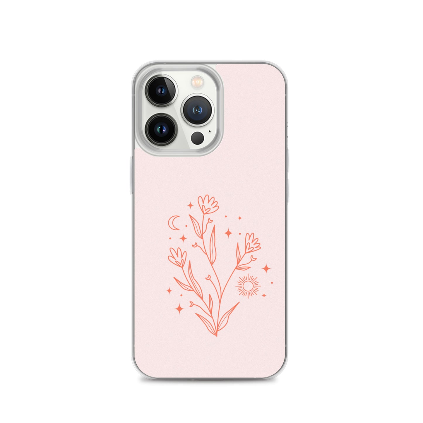 Abstract iPhone case pink flower