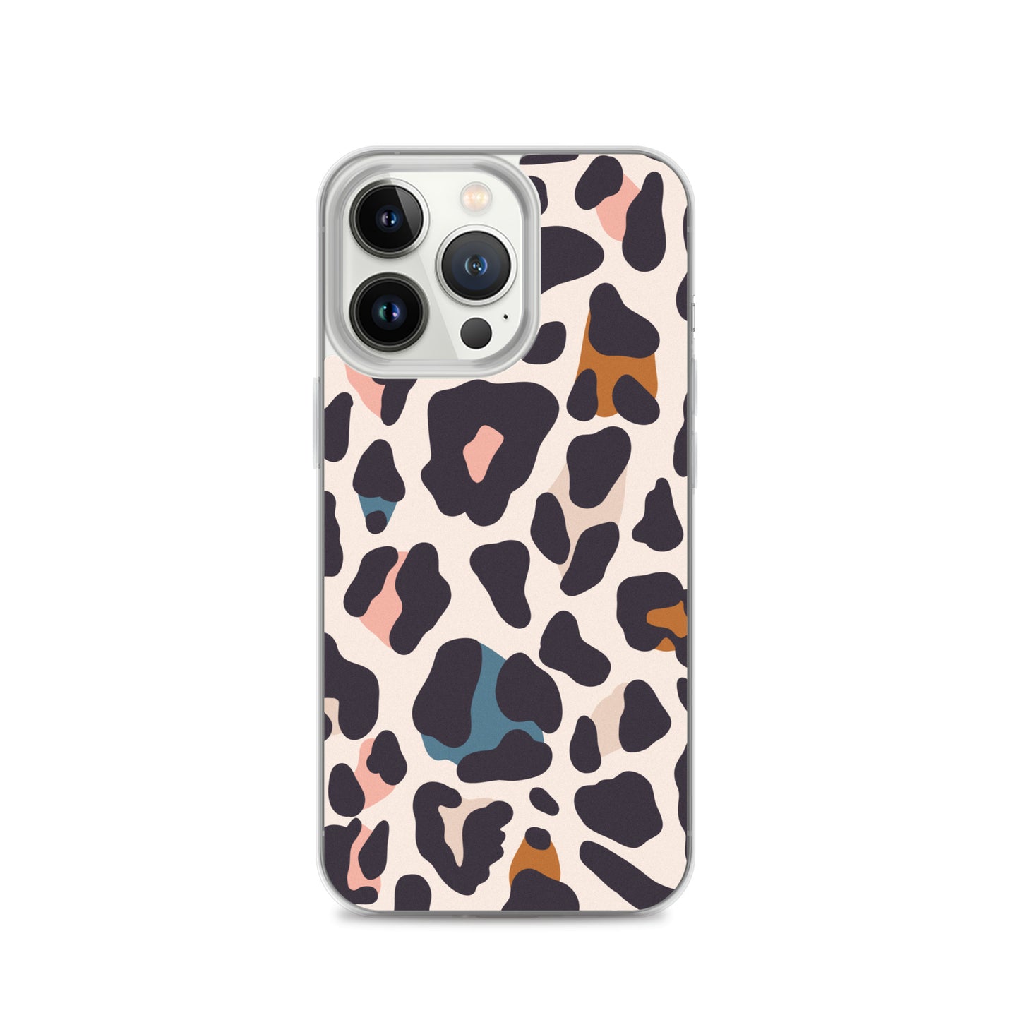 Abstract iPhone case leopard print design