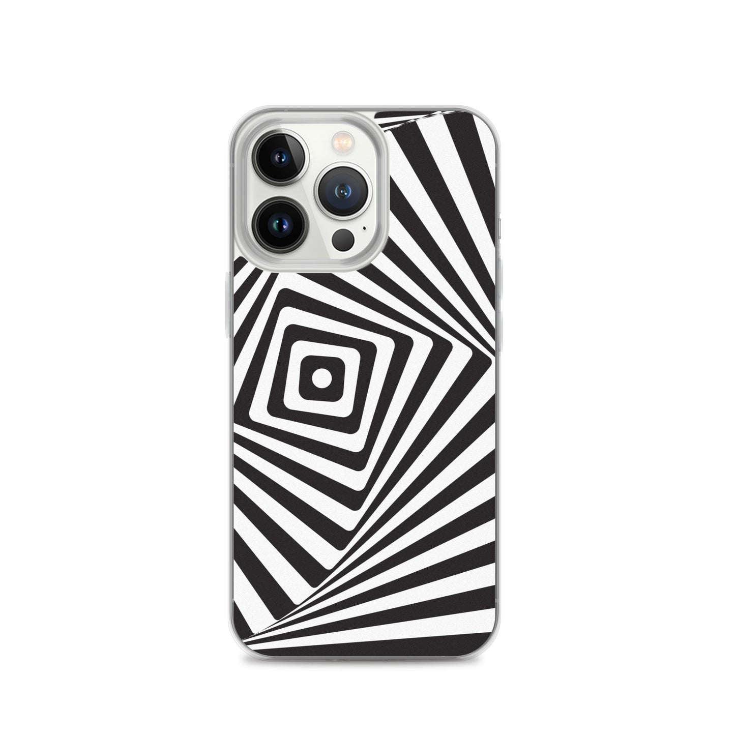 Abstract iPhone case black and white maze