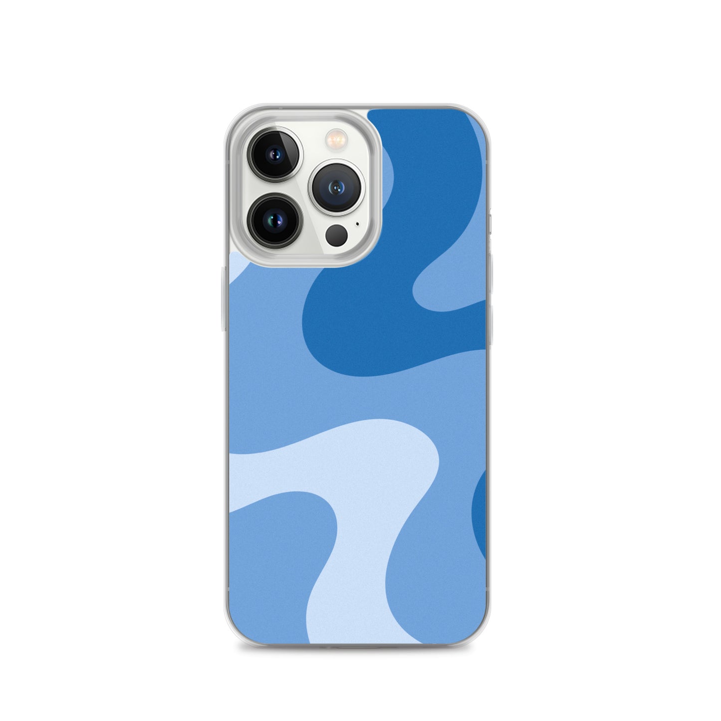 Abstract iPhone case blue swirl