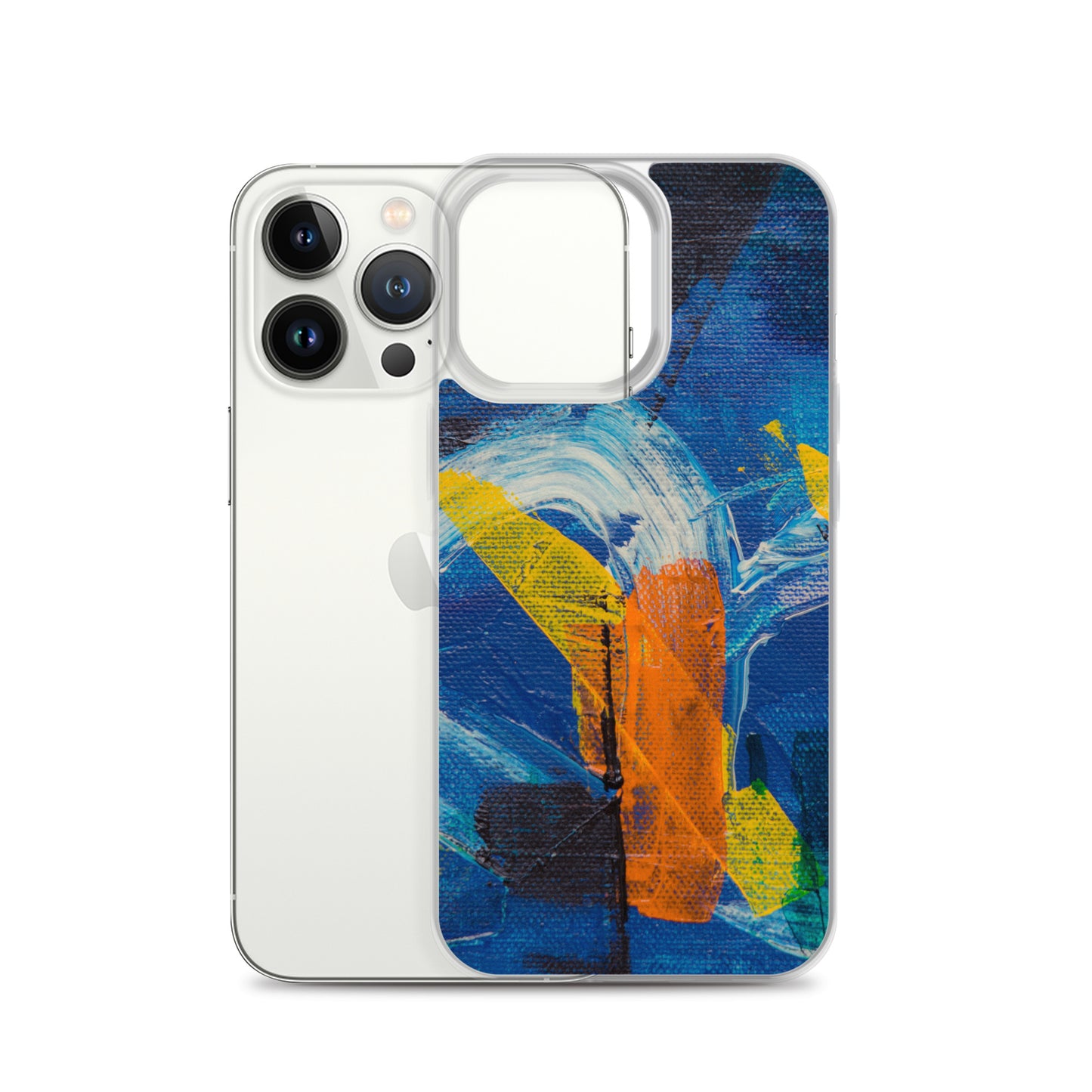 Abstract iPhone case muli-coloured solid accent