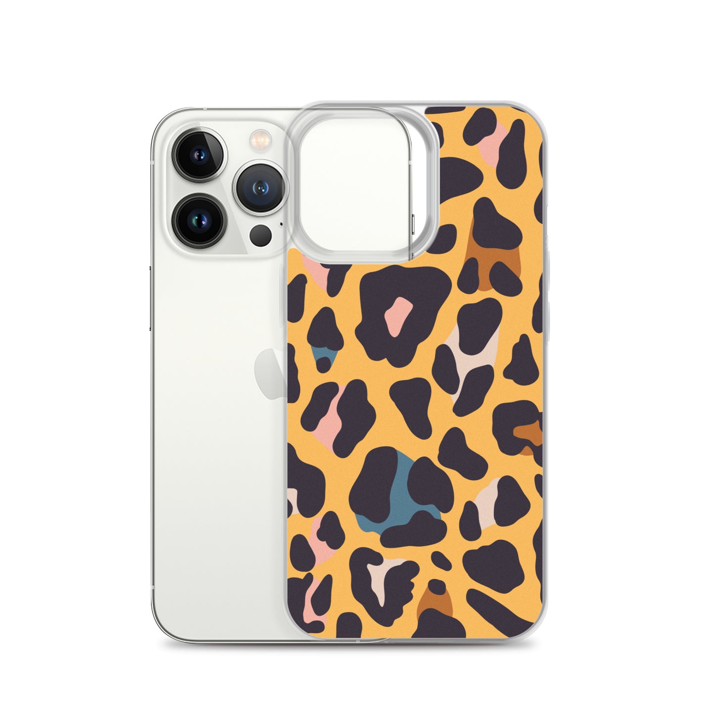 Abstract iPhone case leopard skin print