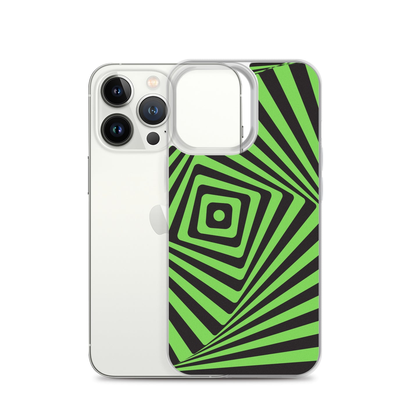 Abstract iPhone case green maze