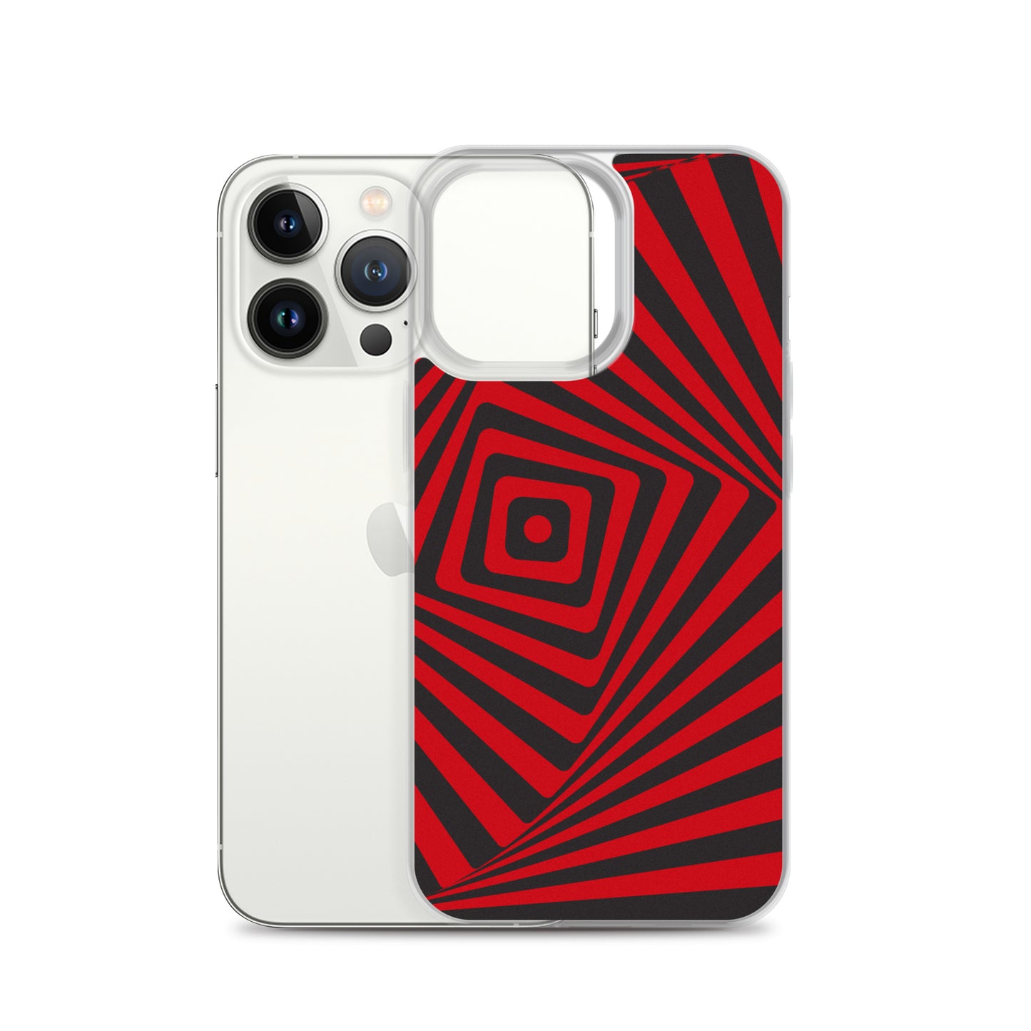 Abstract iPhone case, red maze