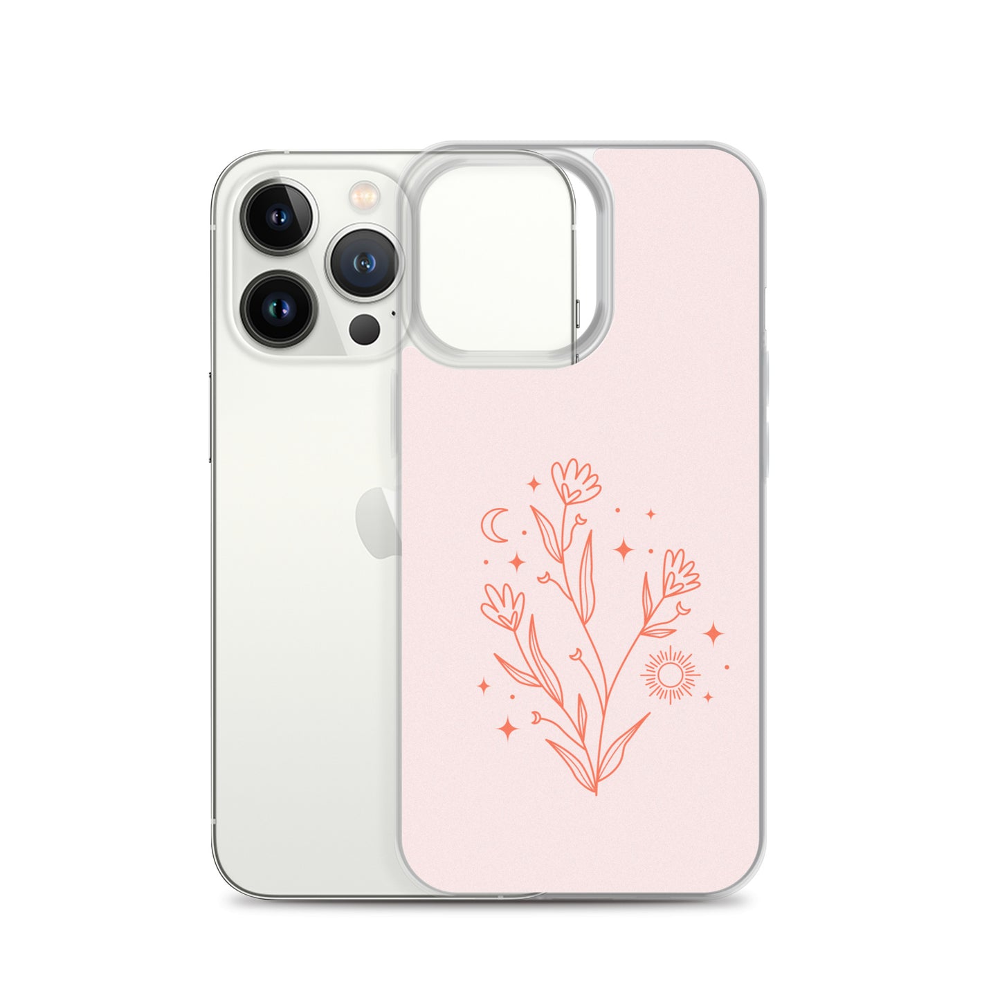 Abstract iPhone case pink flower