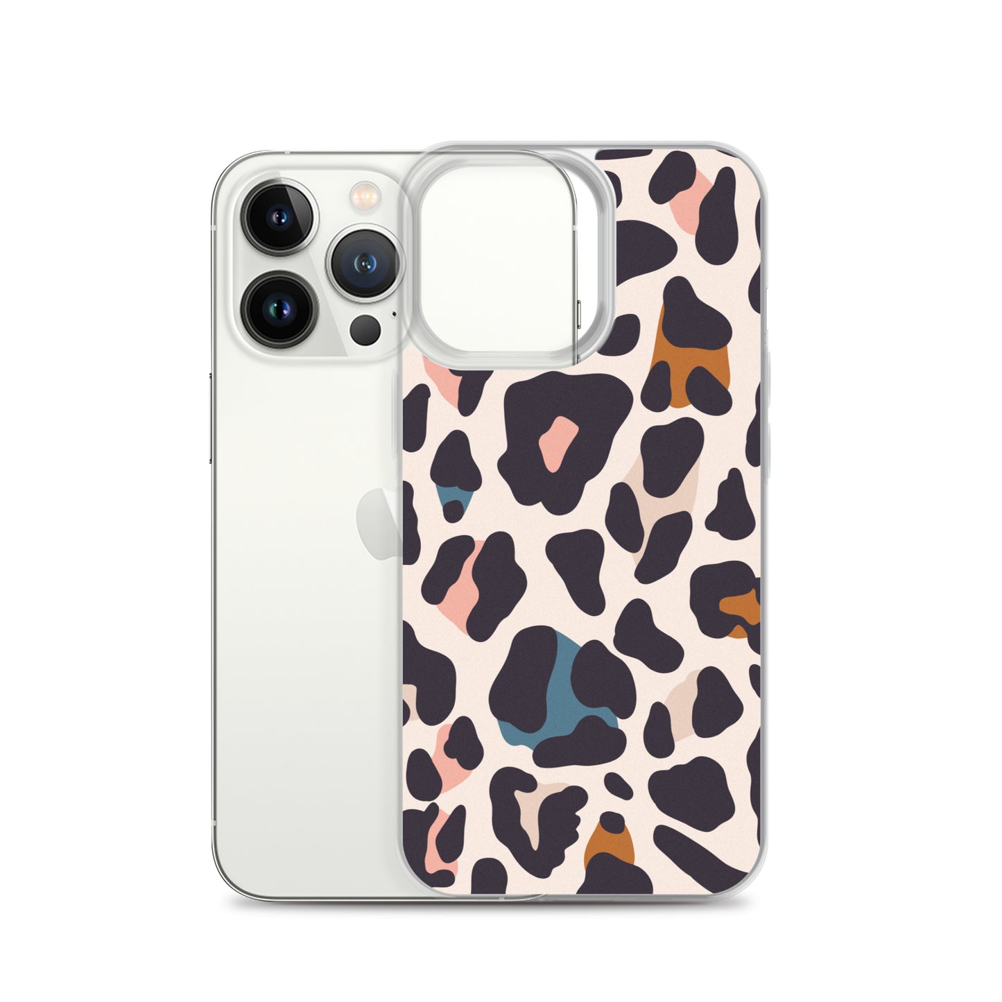 Abstract iPhone case leopard print design