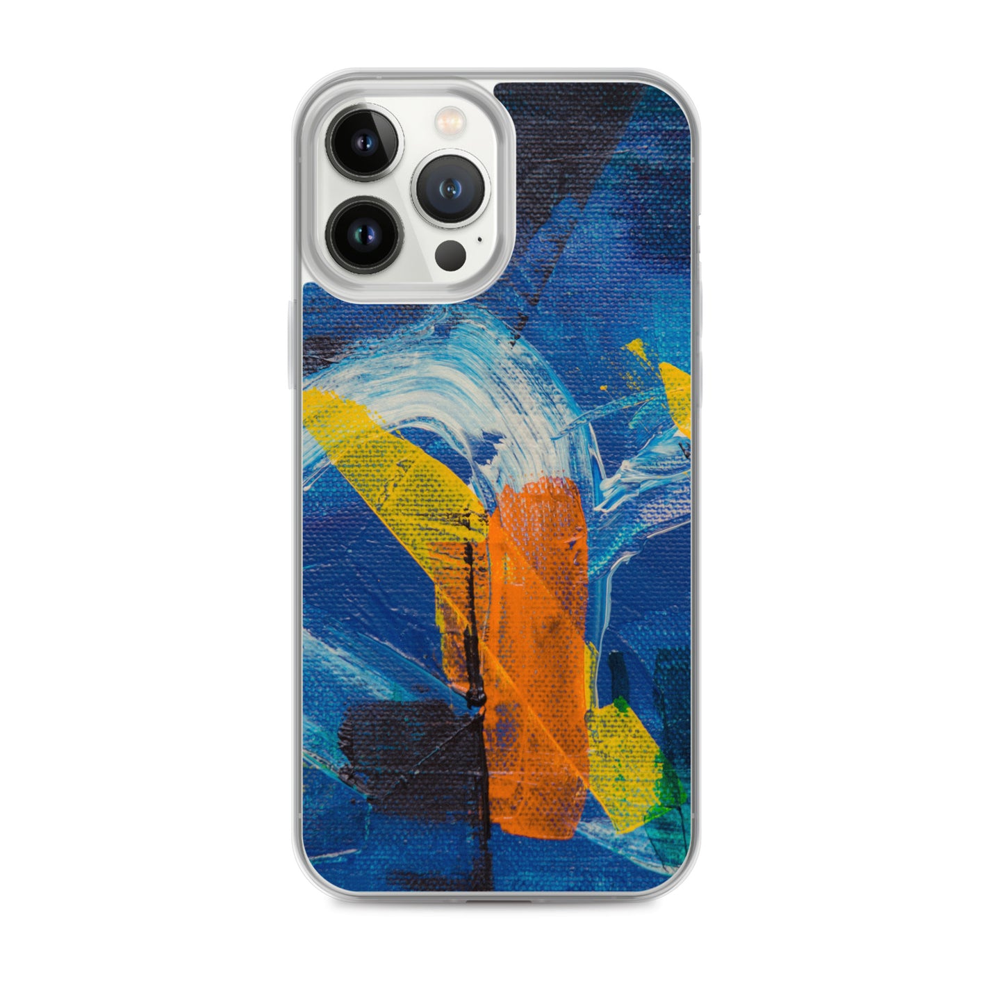 Abstract iPhone case muli-coloured solid accent