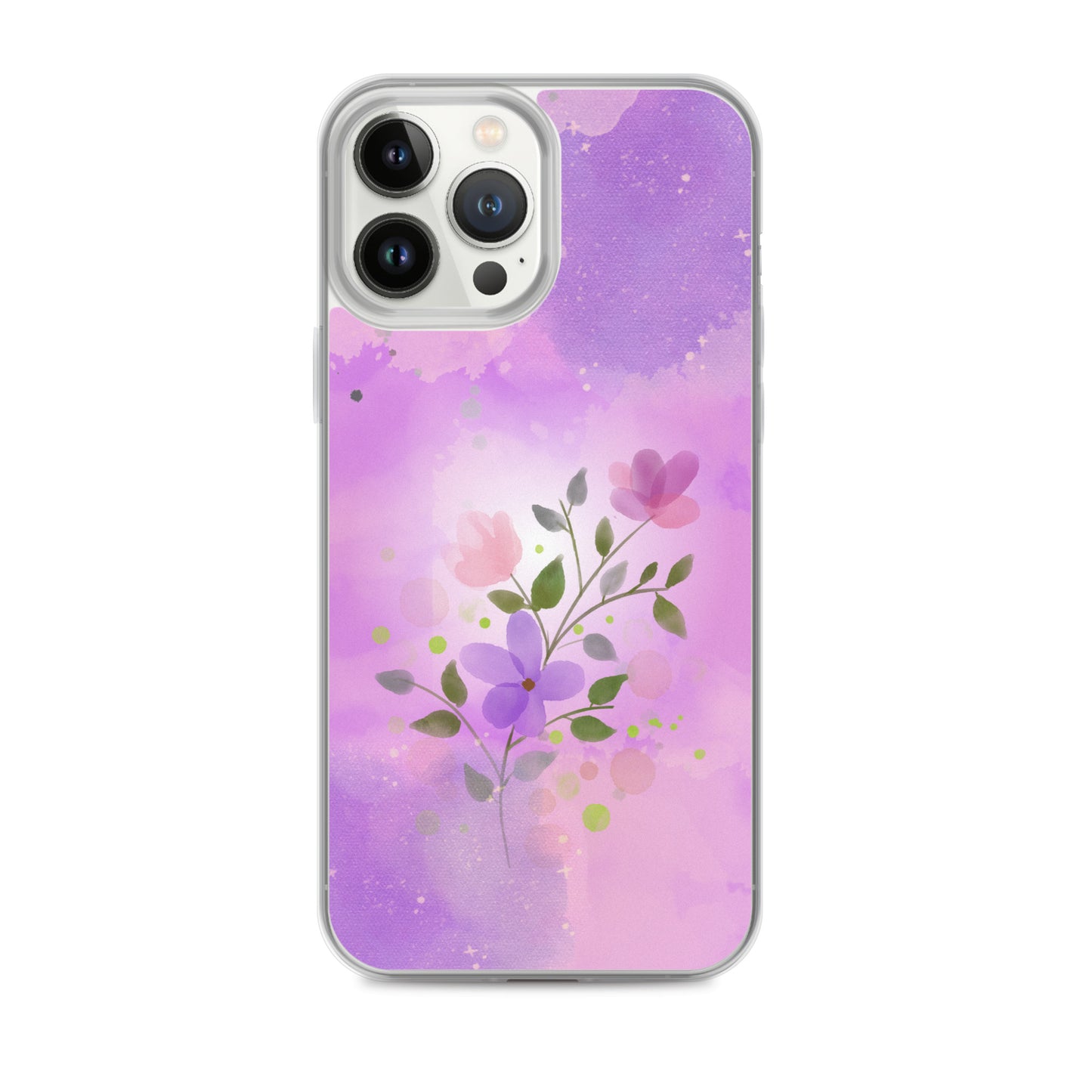 abstract iPhone case flowers on a pink Bg