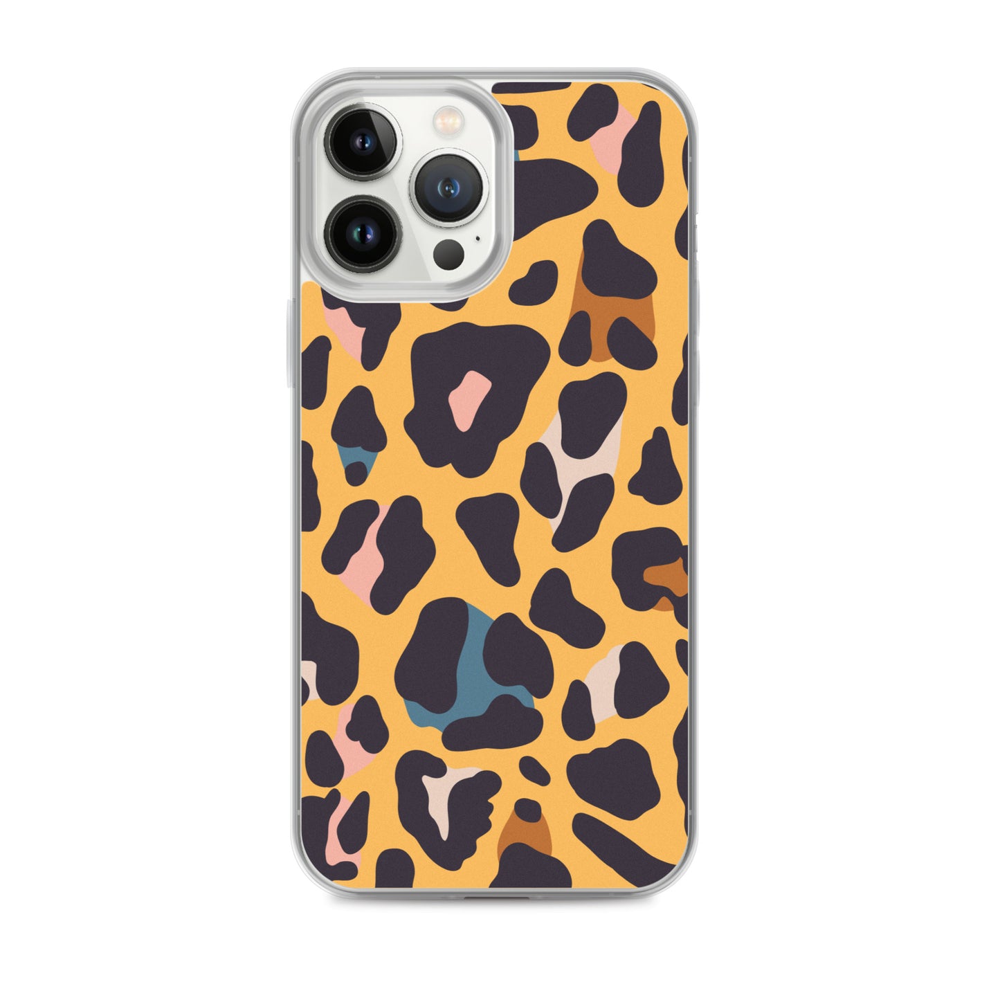 Abstract iPhone case leopard skin print