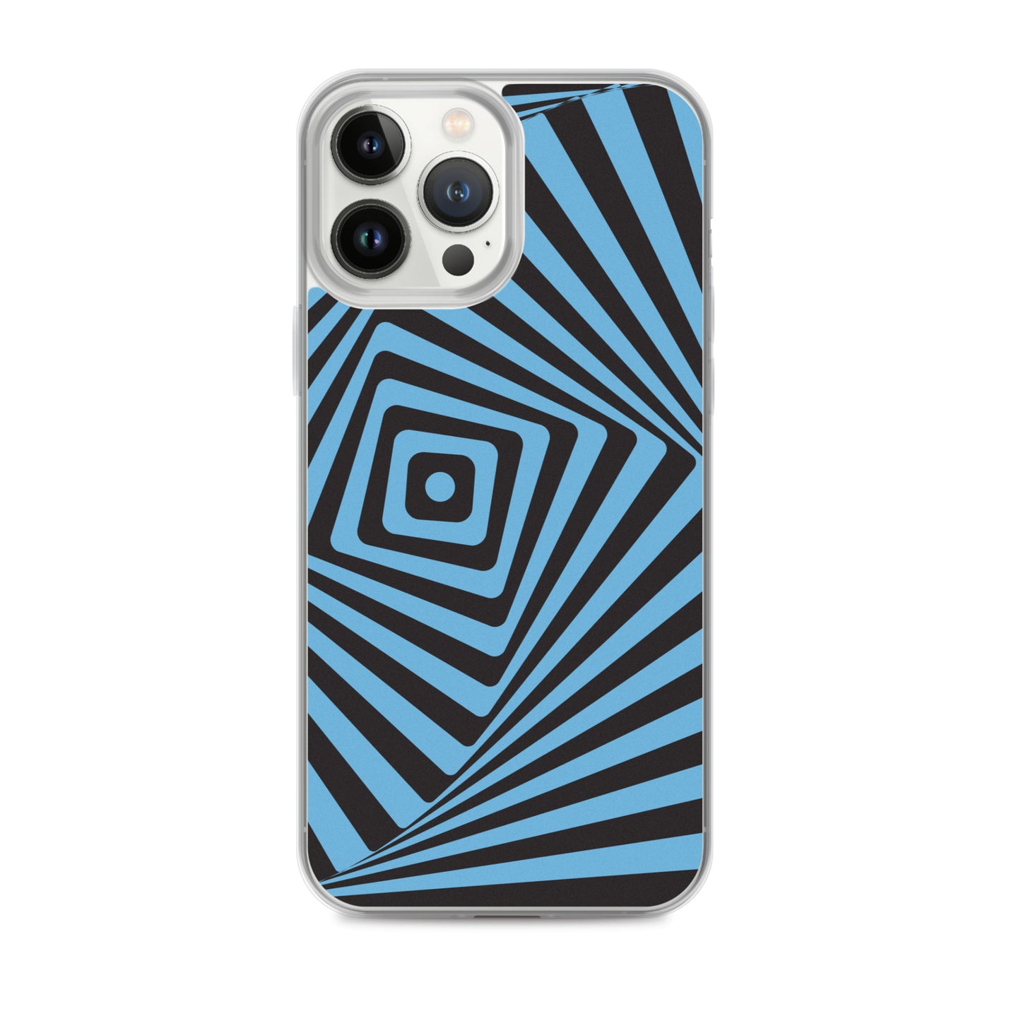 Abstract iPhone case, blue maze