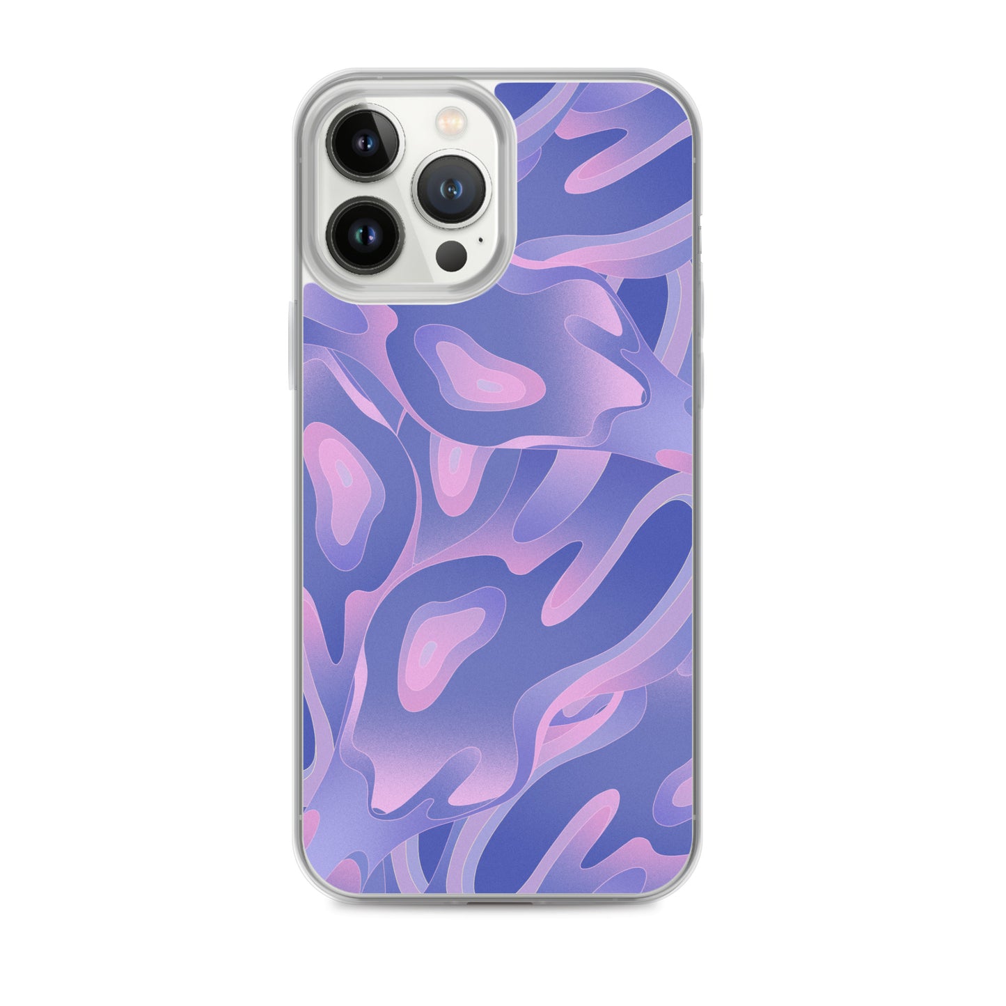 Abstract iPhone case purple/violet waves