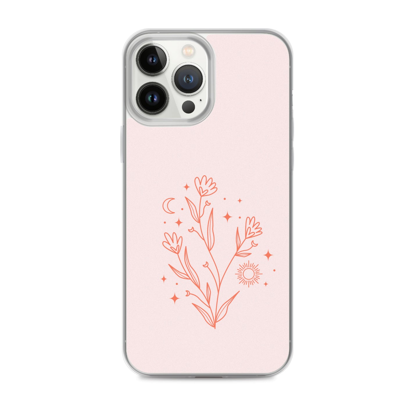 Abstract iPhone case pink flower