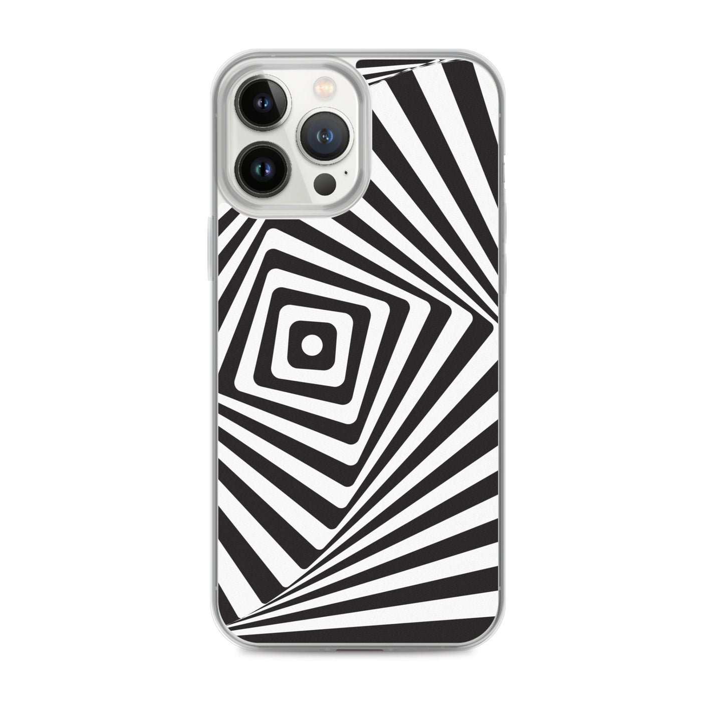 Abstract iPhone case black and white maze