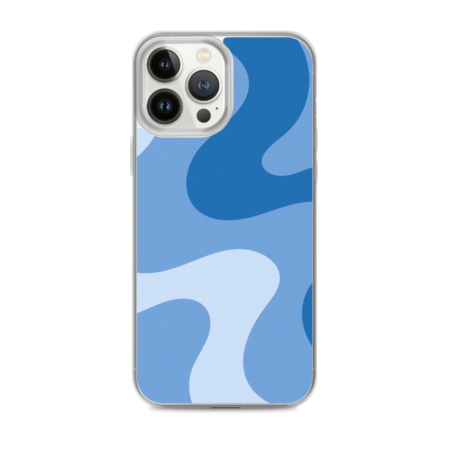 Abstract iPhone case blue swirl