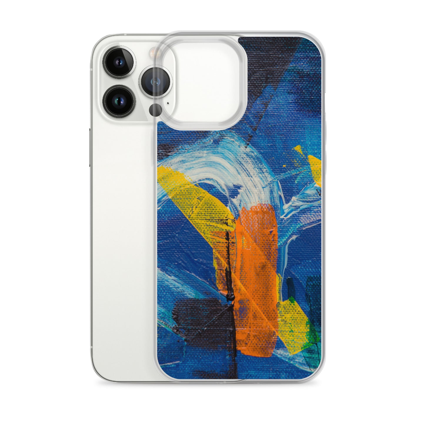 Abstract iPhone case muli-coloured solid accent