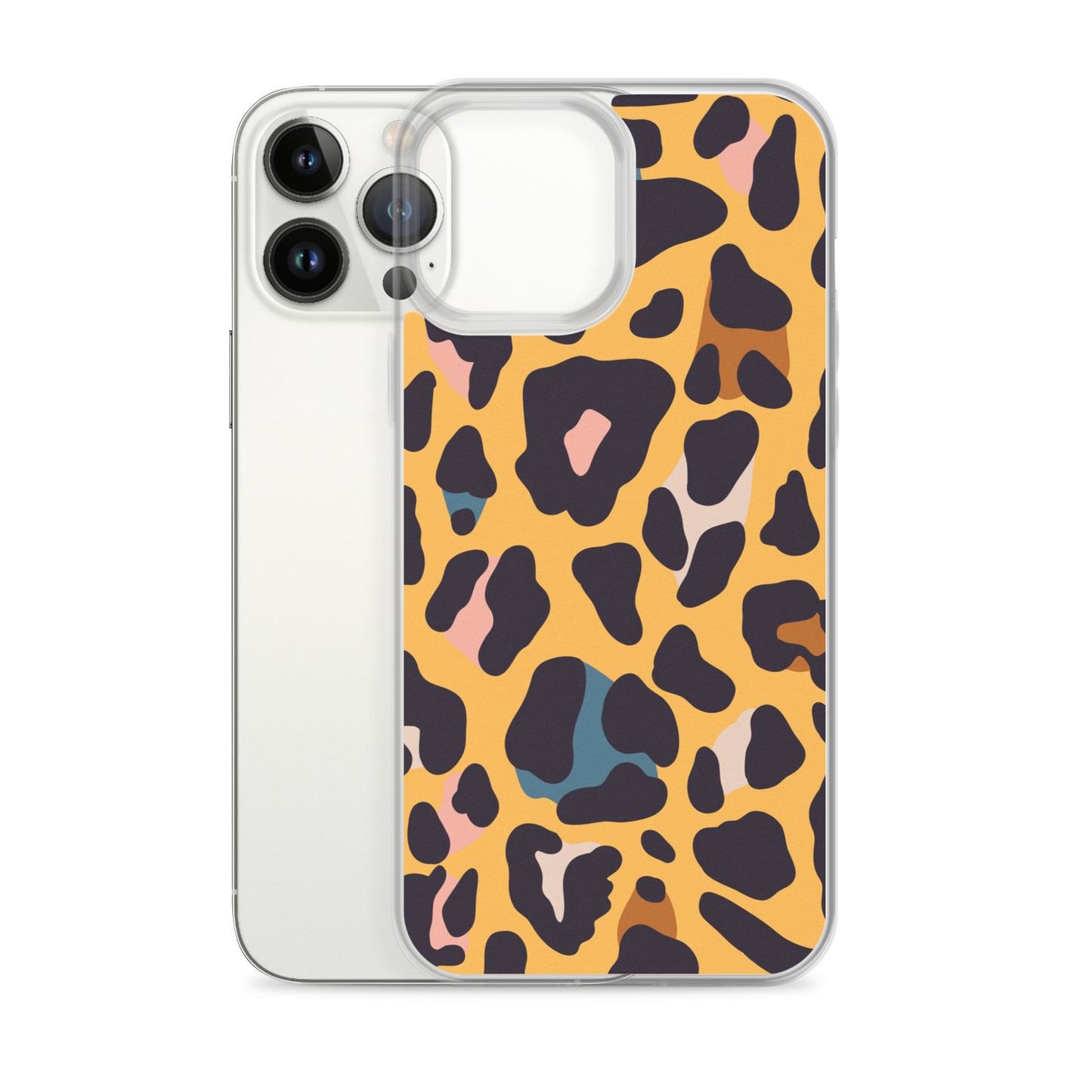 Abstract iPhone case leopard skin print