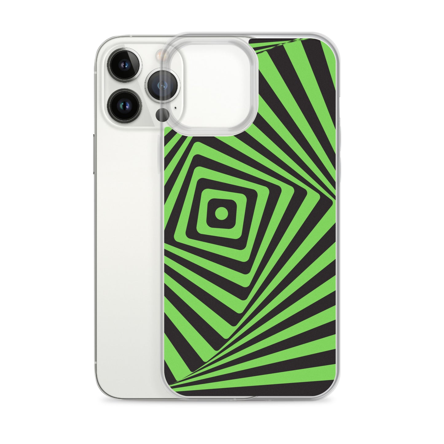 Abstract iPhone case green maze