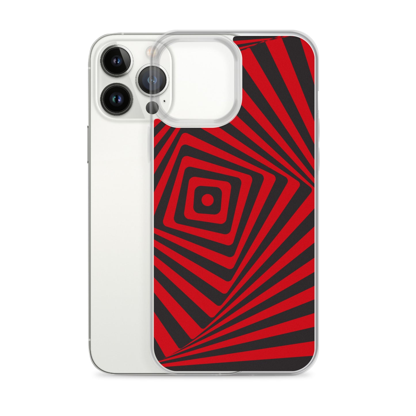 Abstract iPhone case, red maze