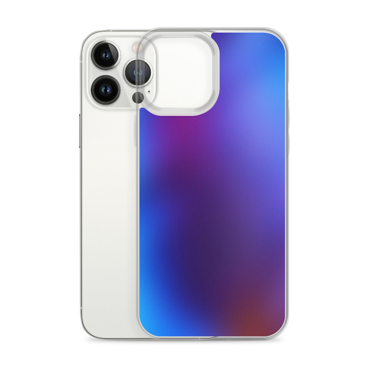 Abstract iPhone case blurry blue