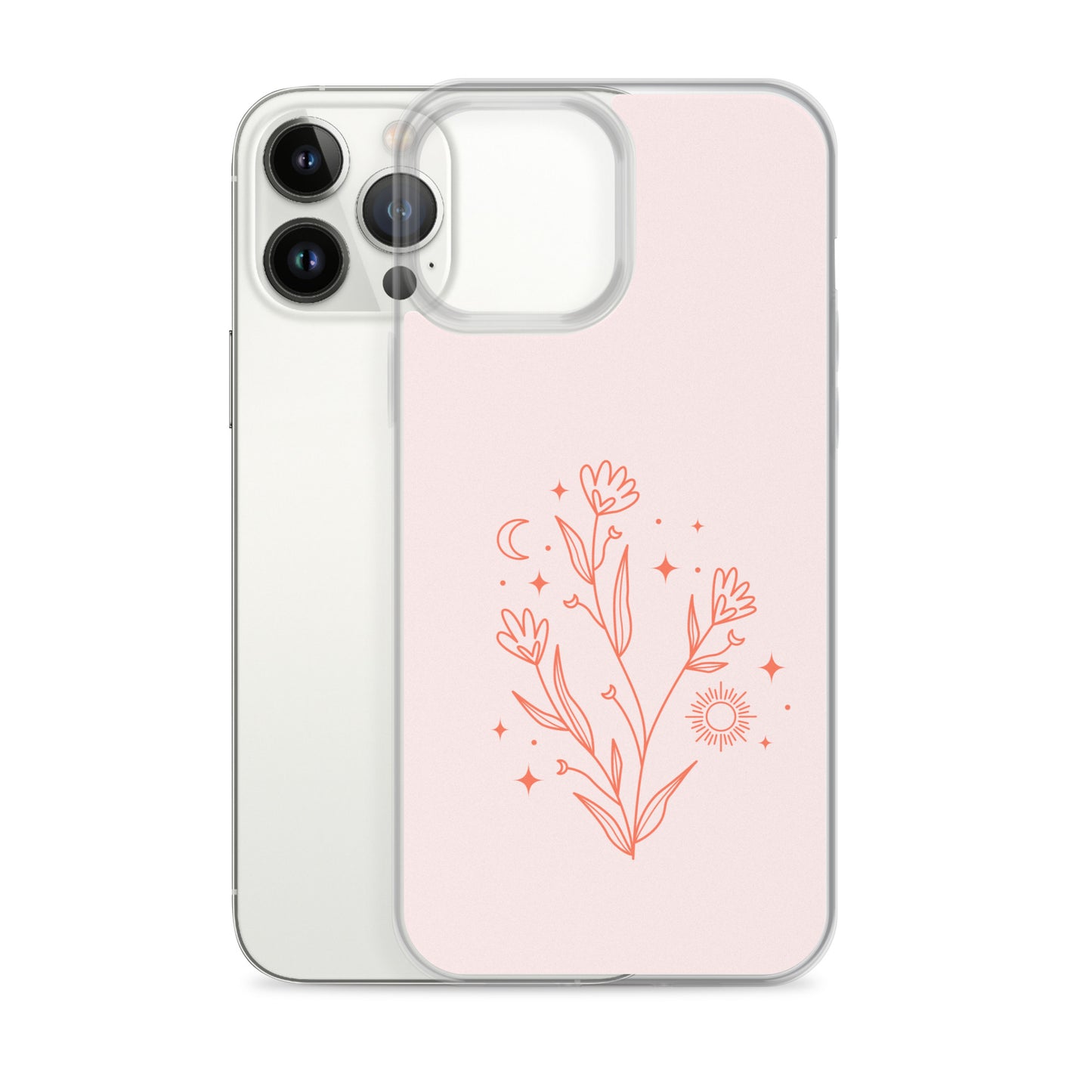 Abstract iPhone case pink flower