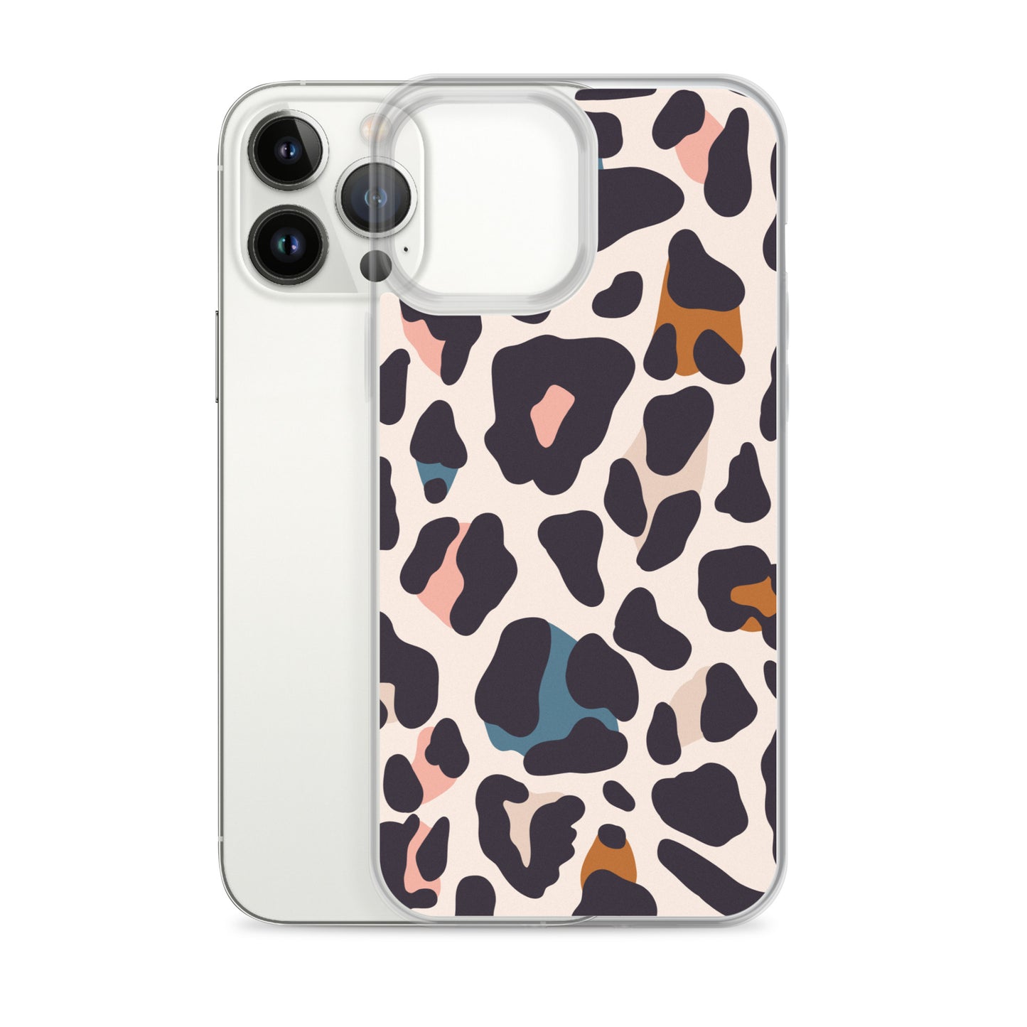 Abstract iPhone case leopard print design