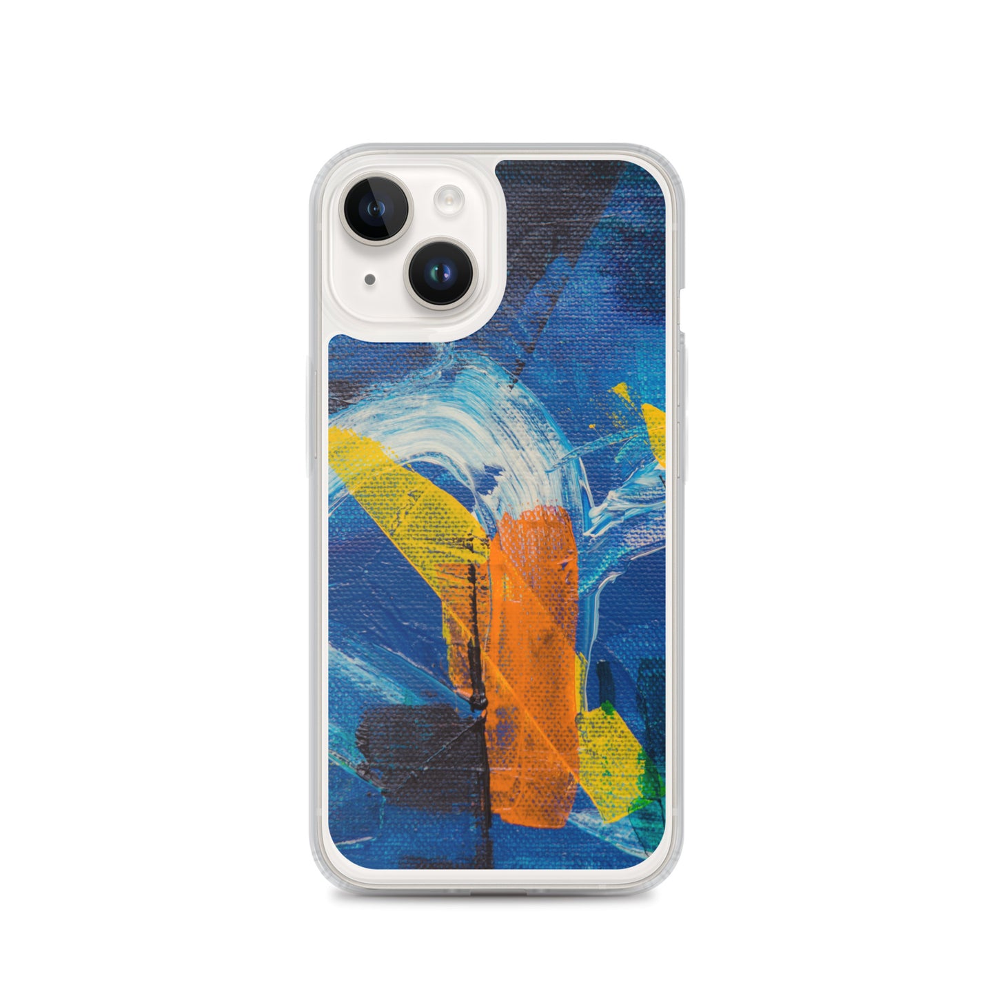 Abstract iPhone case muli-coloured solid accent