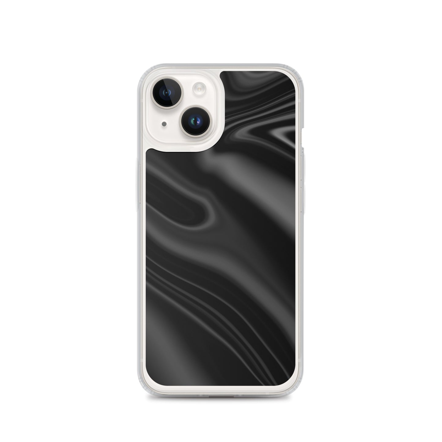 Abstract iPhone case black wave