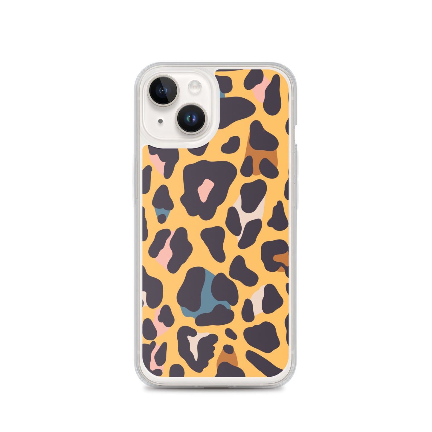 Abstract iPhone case leopard skin print