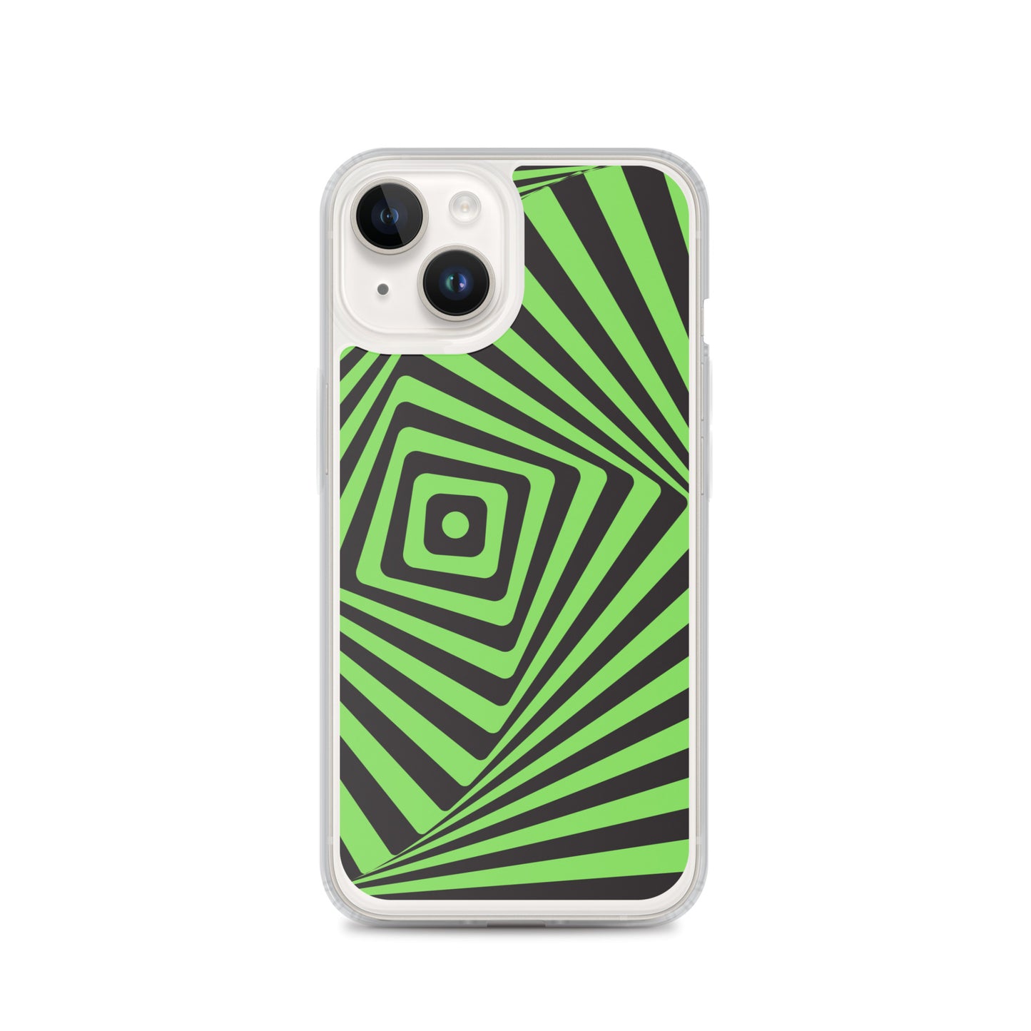 Abstract iPhone case green maze