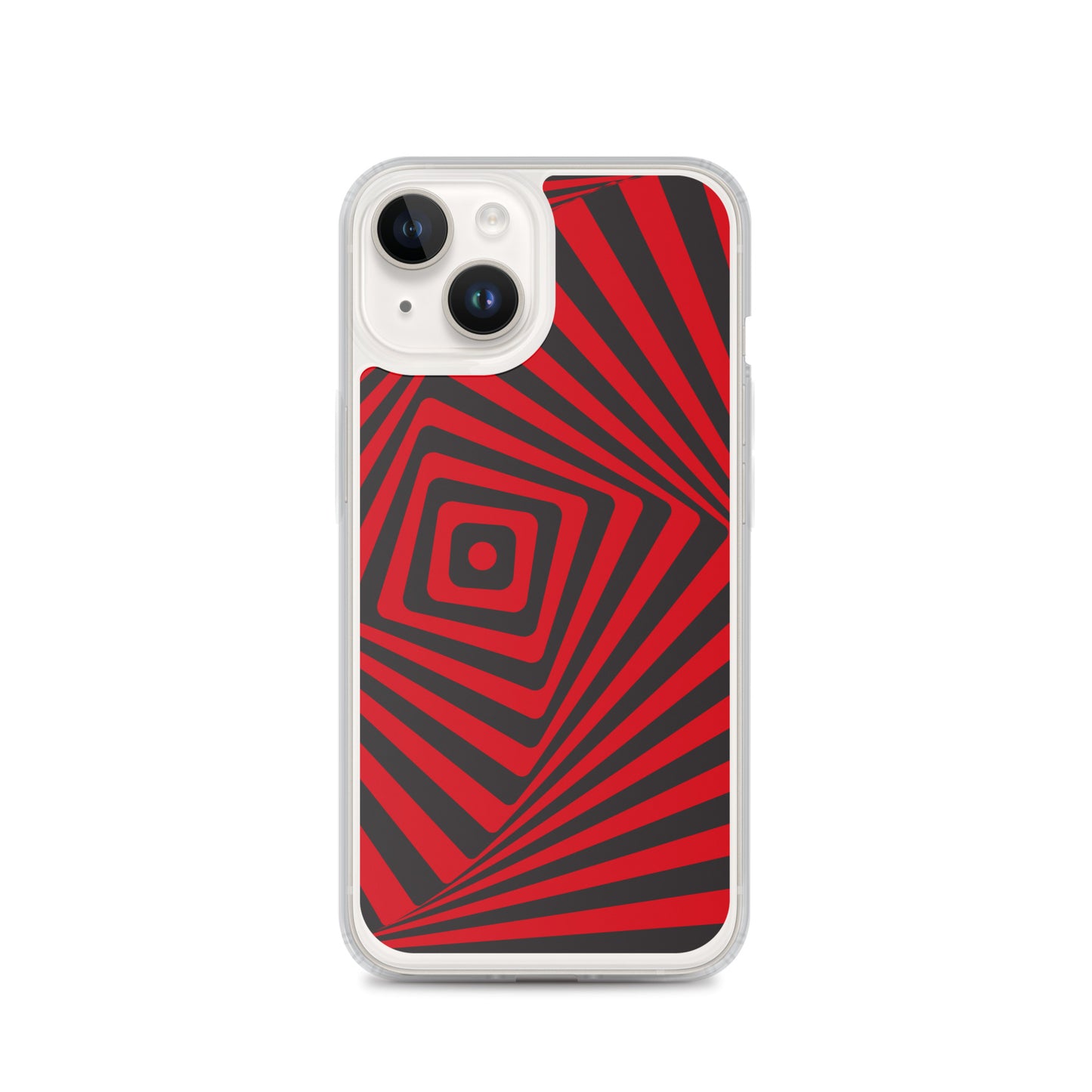 Abstract iPhone case, red maze