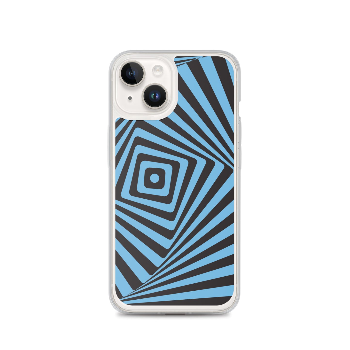 Abstract iPhone case, blue maze