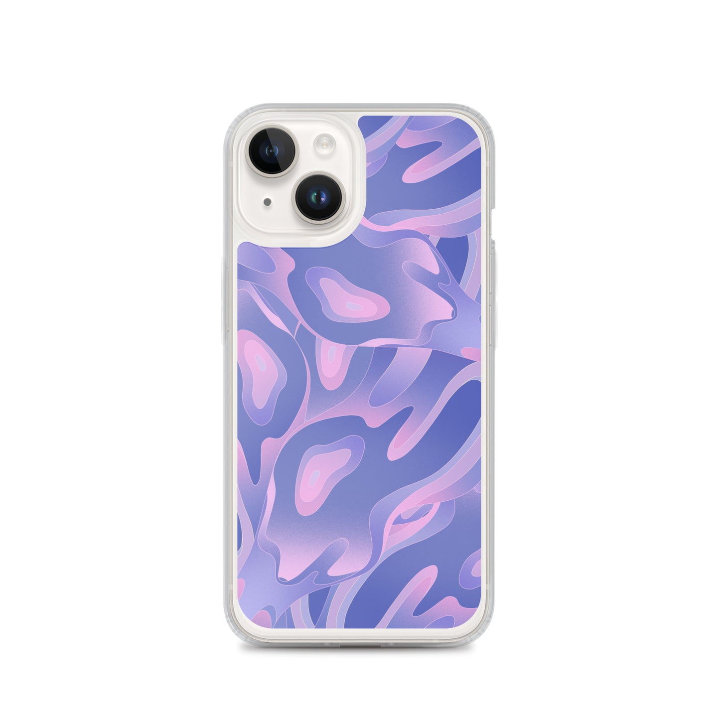 Abstract iPhone case purple/violet waves